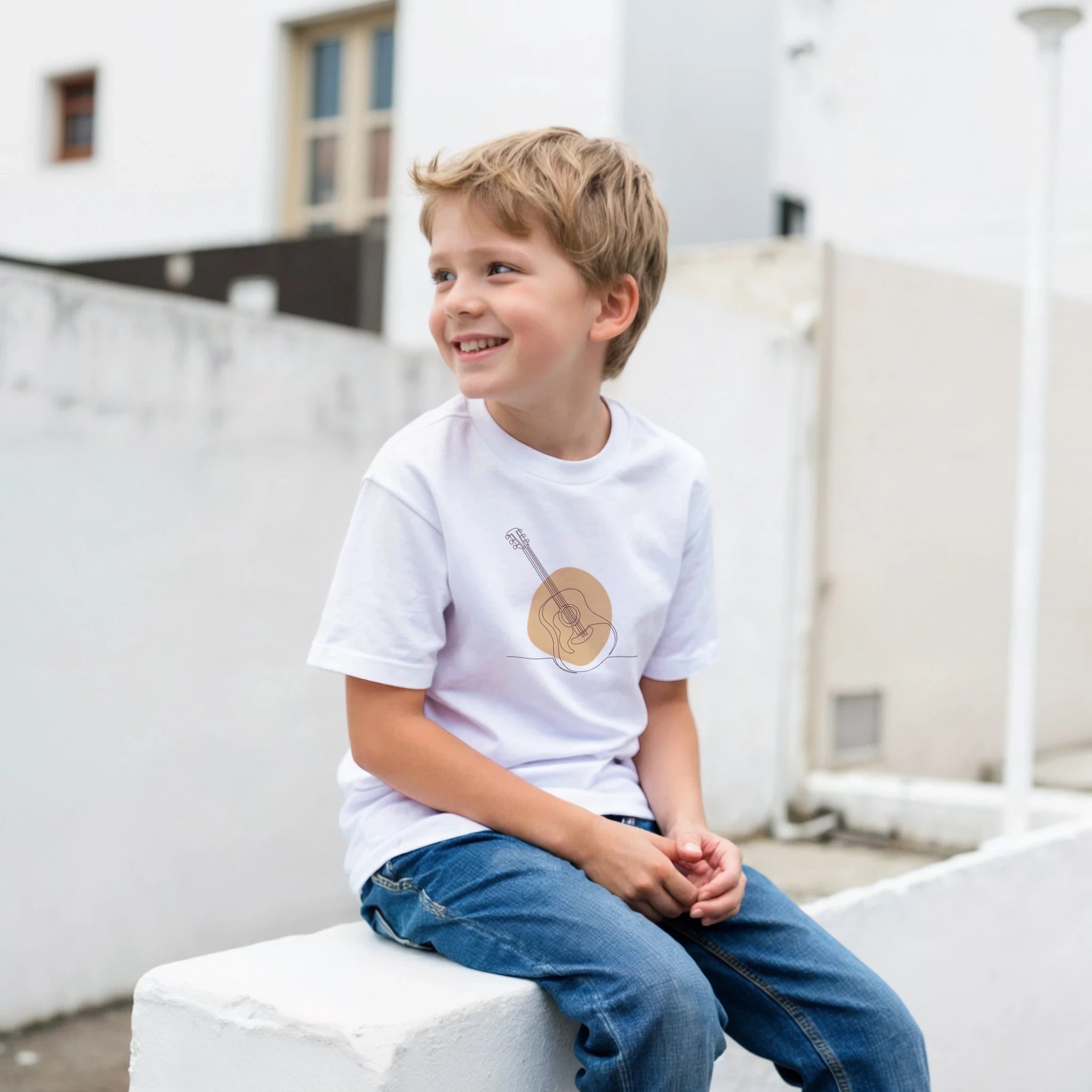 Kids T-Shirt · Acoustic Guitar (Light) - BM ink.