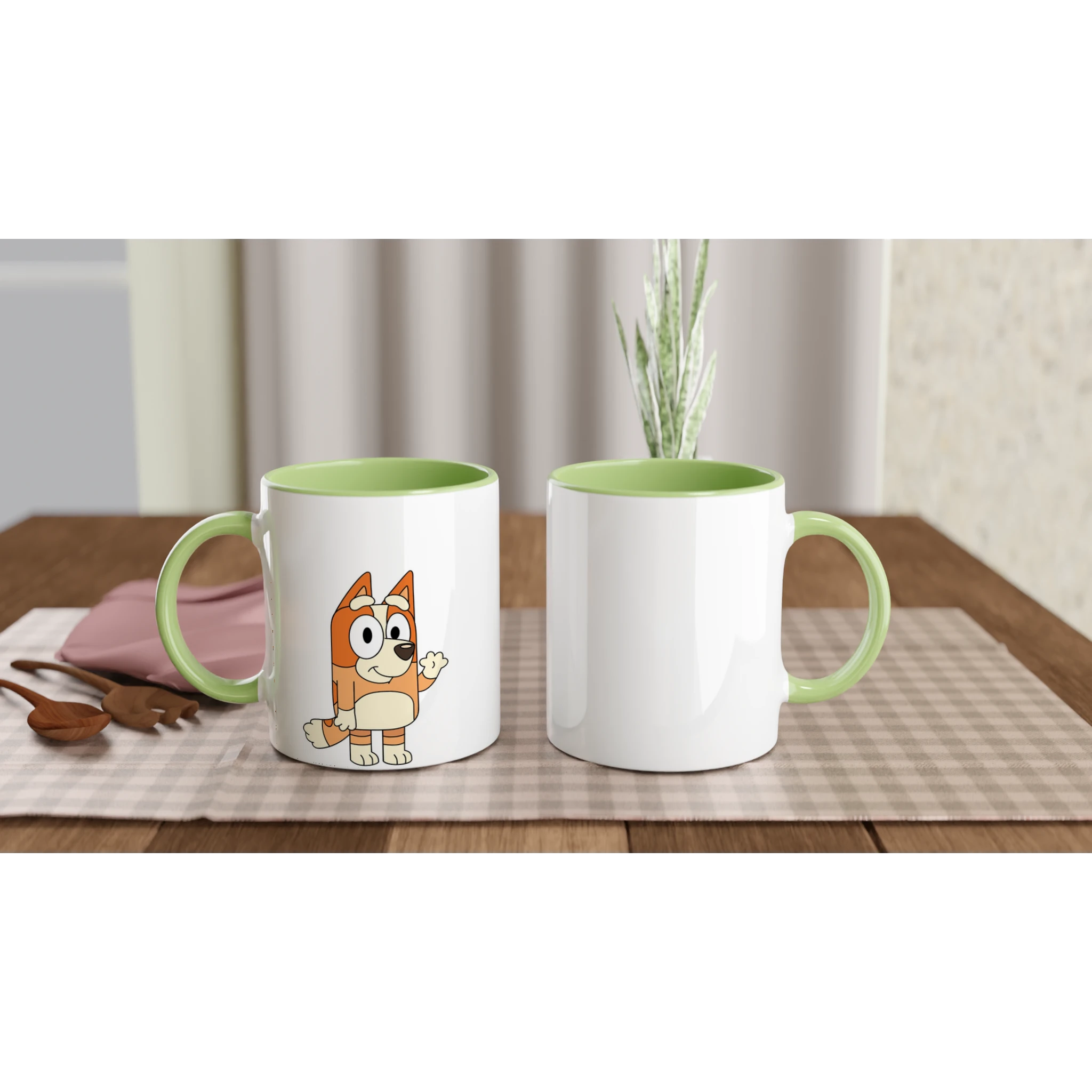 Ceramic Mug · Bluey's Sister Ceramic Green Left - BM ink.