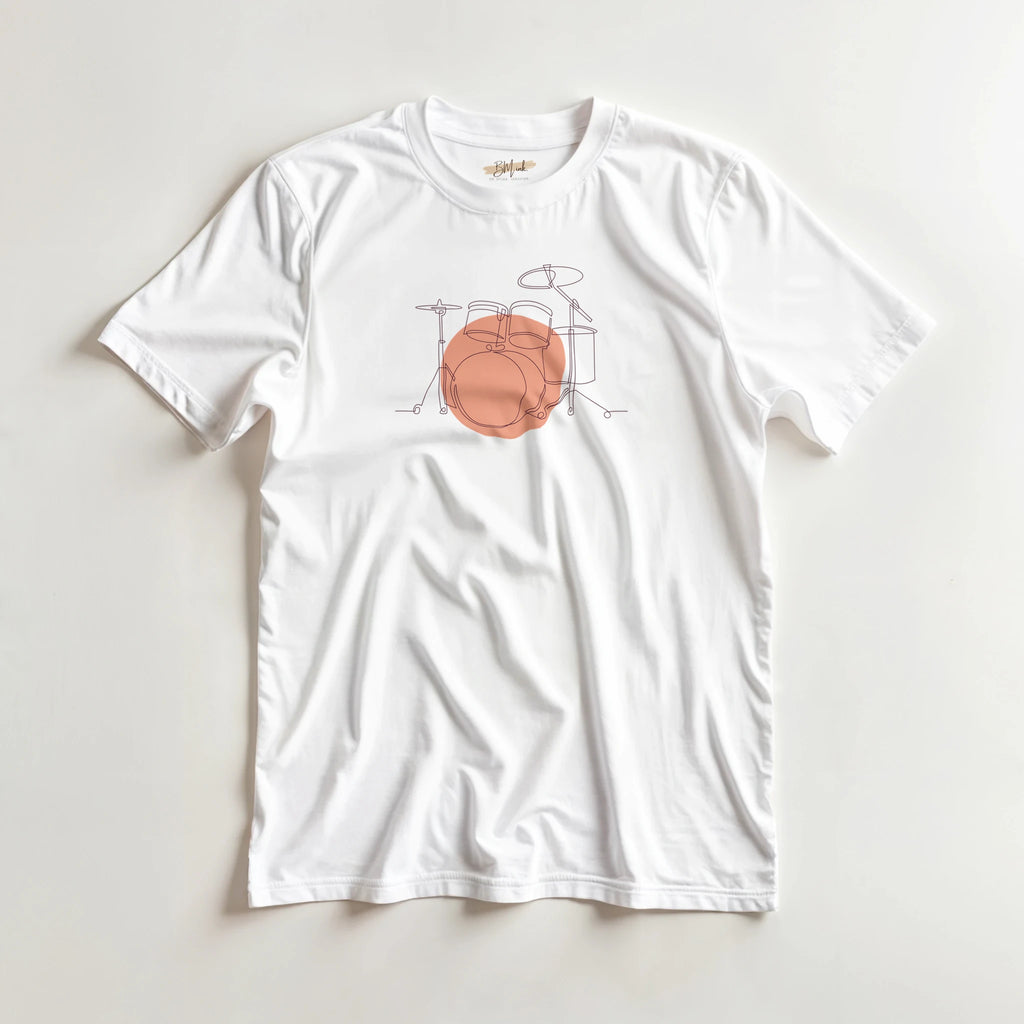 Adult T-Shirt · Drum Set (Bold) - BM ink.