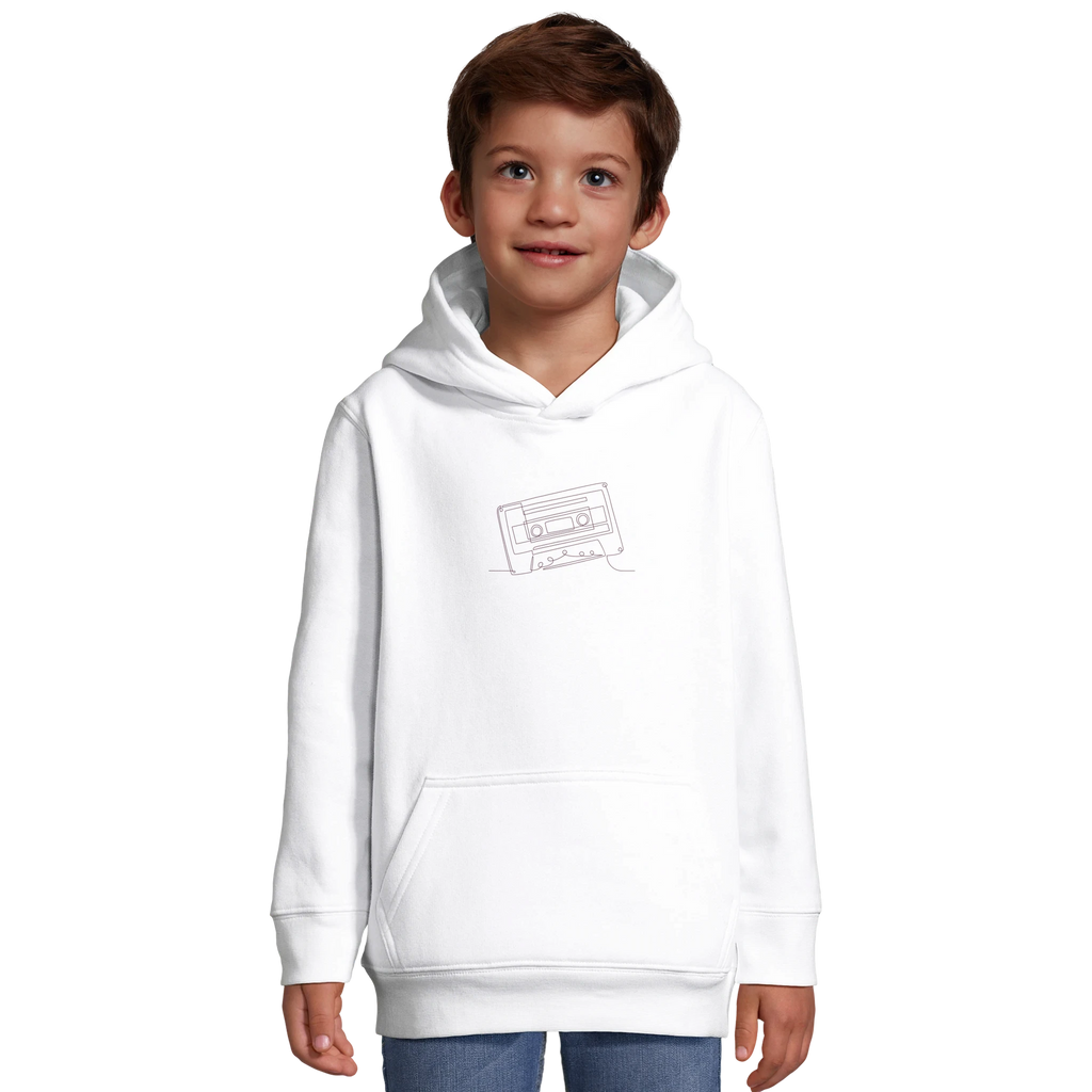 Analog Soul · Kids Hoodie Bold White - BM ink.