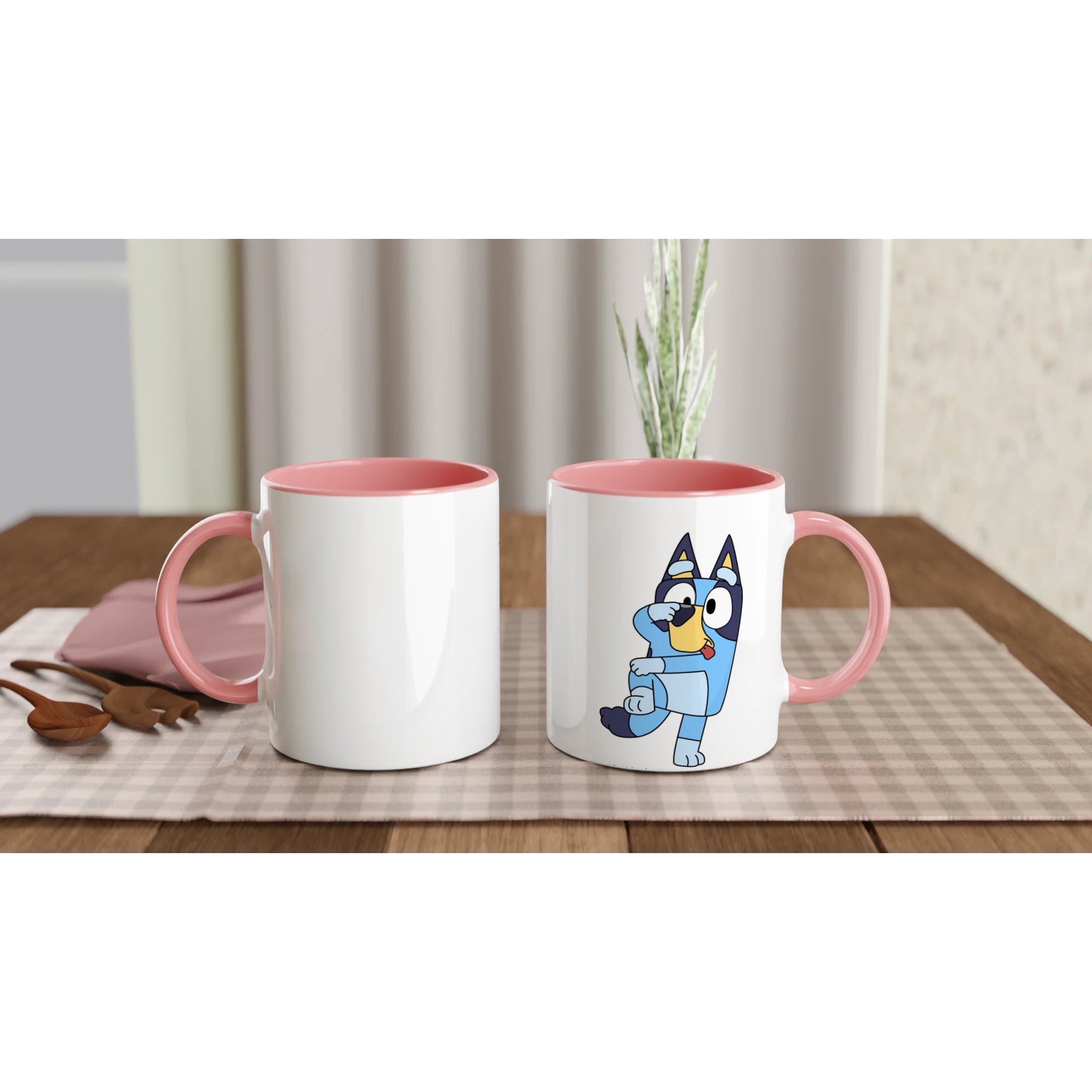 Ceramic Mug · Bluey Ceramic Pink Bluey Right - BM ink.