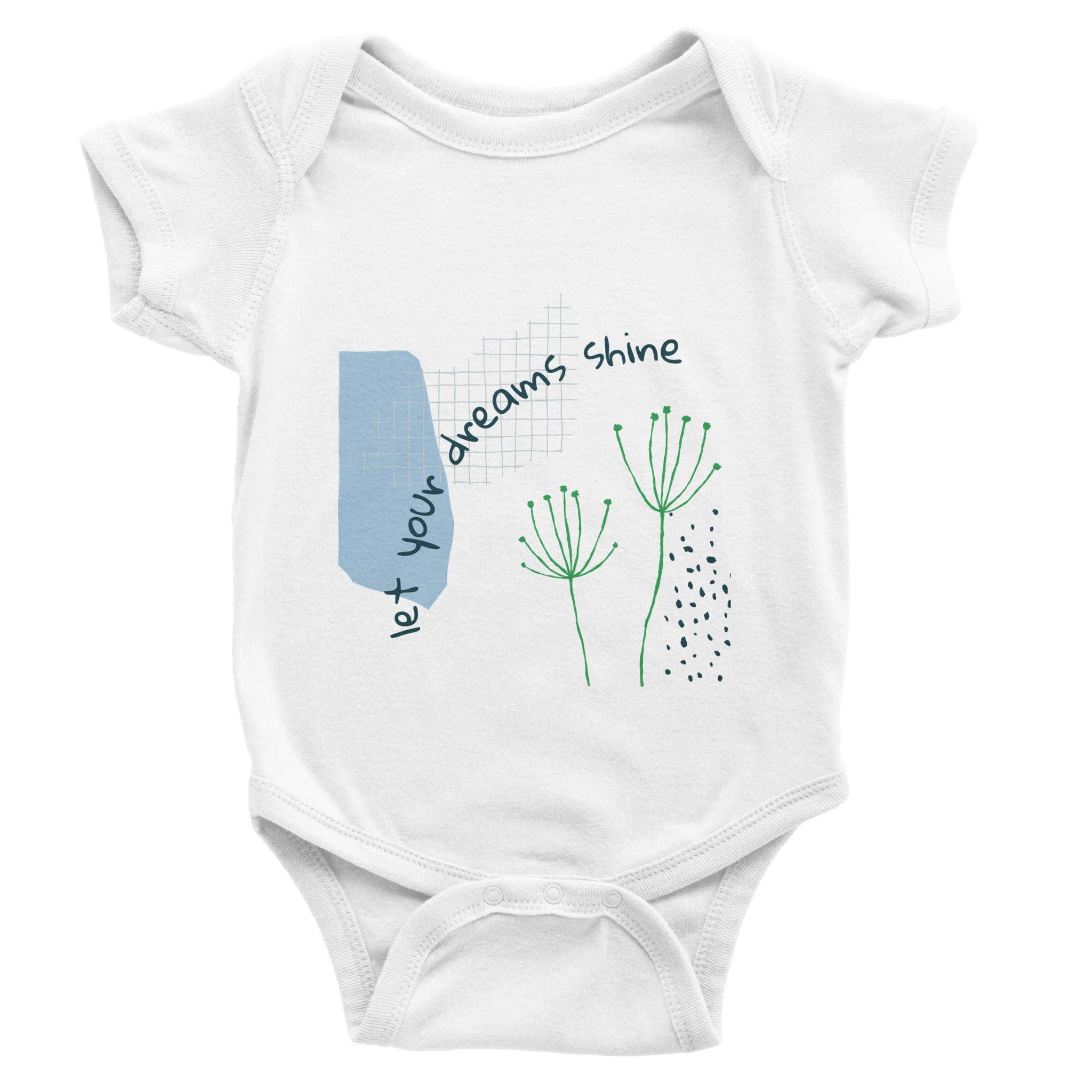 Baby Bodysuit · Let Your Dreams Shine White - BM ink.