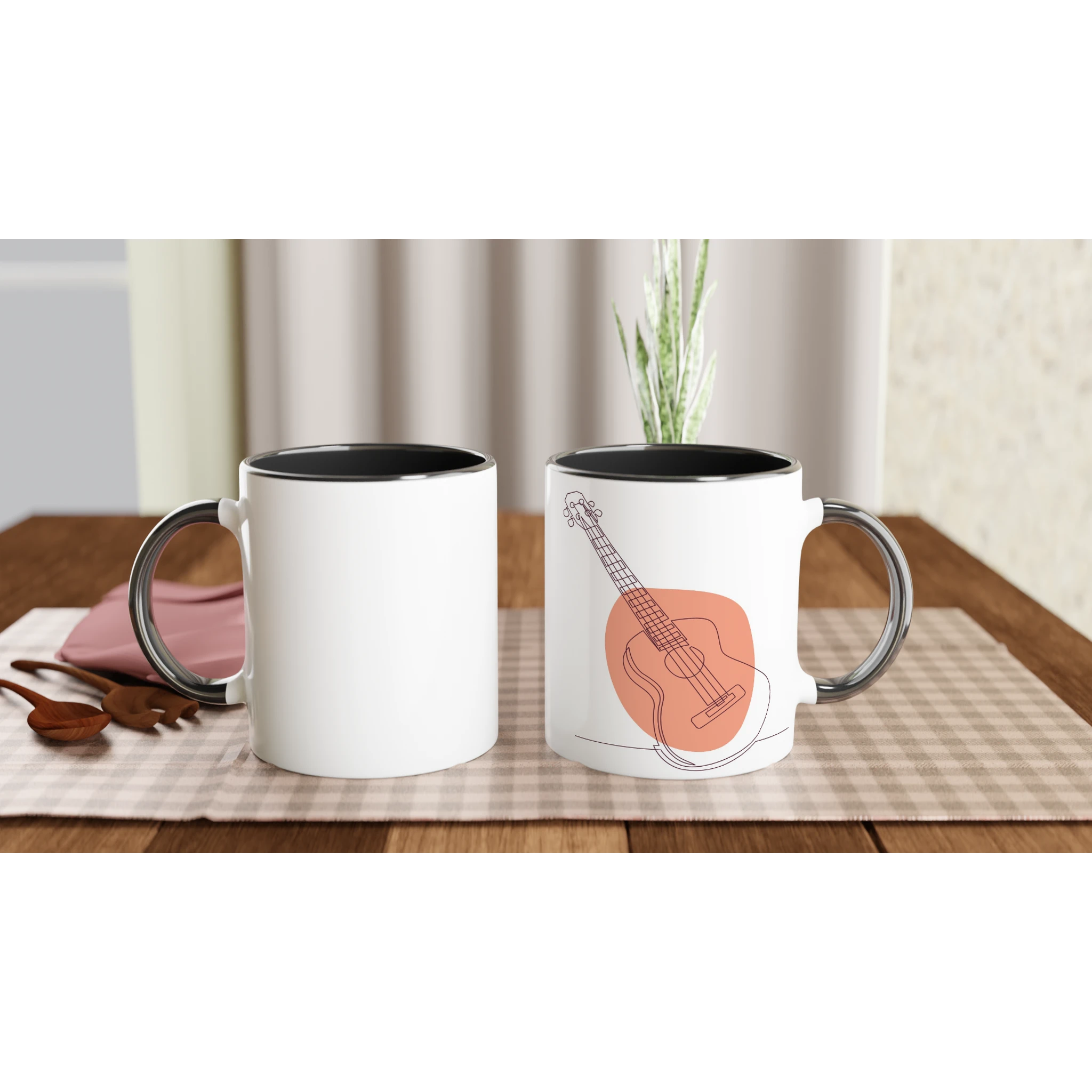 Ceramic Mug · Acoustic Guitars Ceramic Black Bold Right - BM ink.