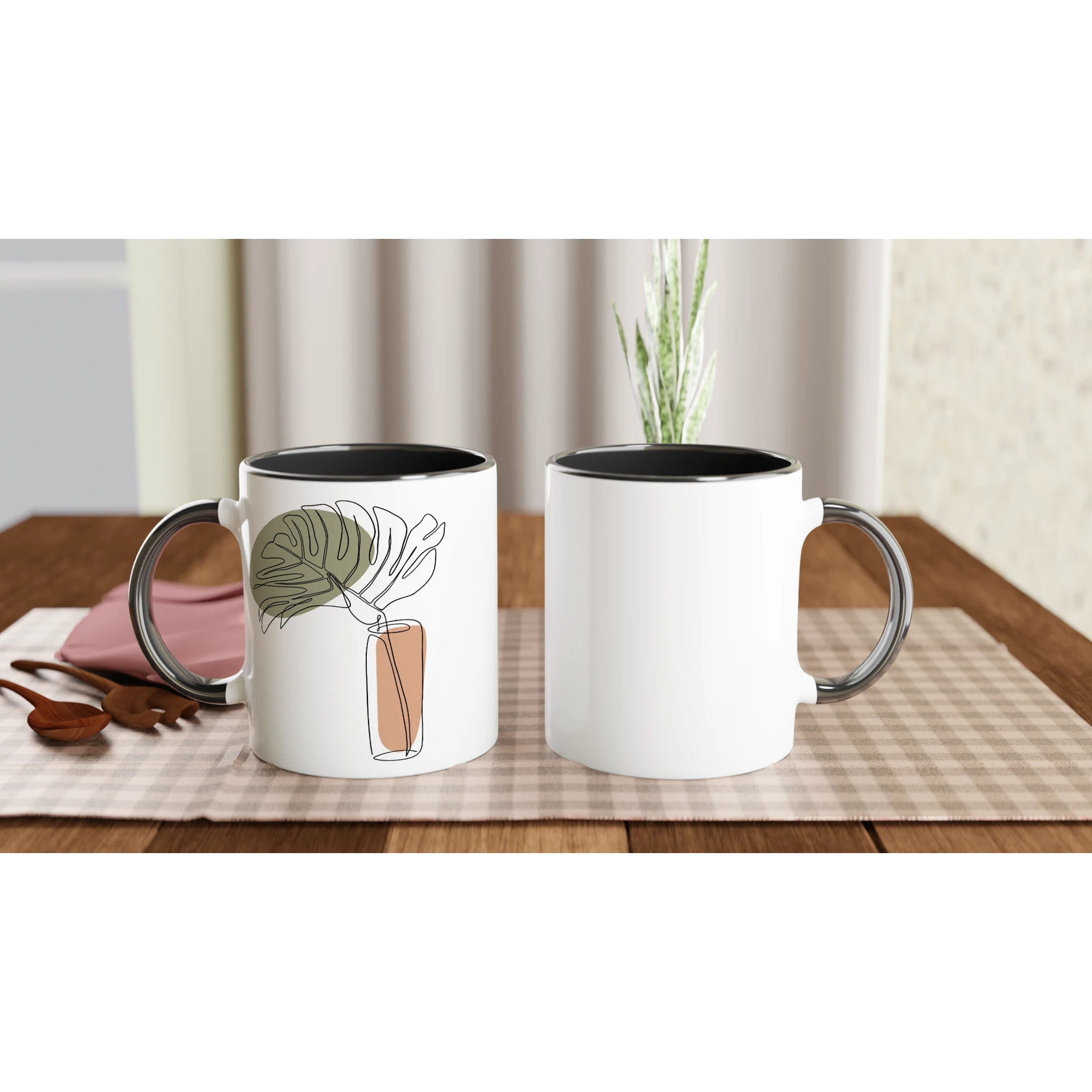 Calm Living · Ceramic Mug Ceramic Black Left - BM ink.
