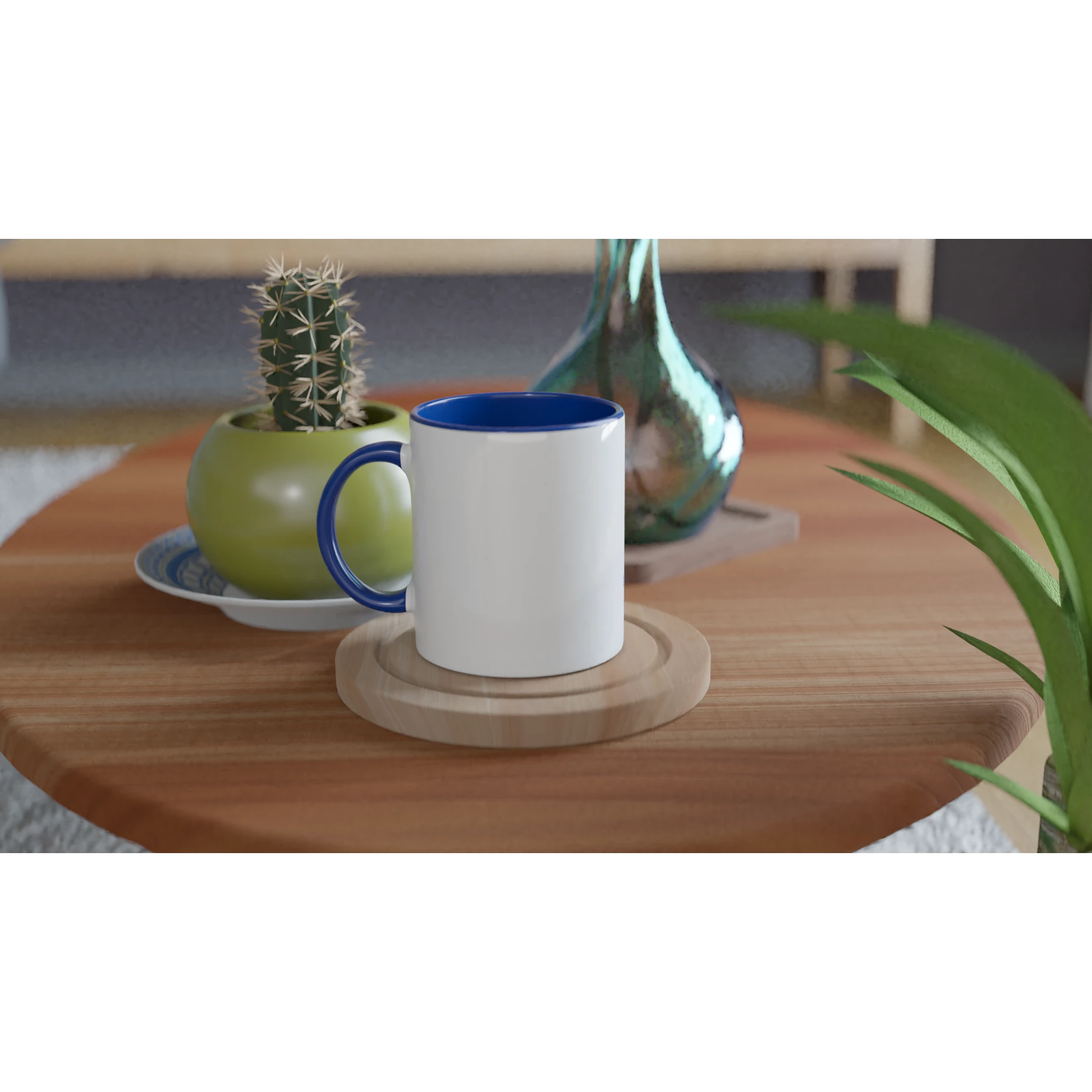Ceramic Mug · Live a Good Story Ceramic Blue Right - BM ink.