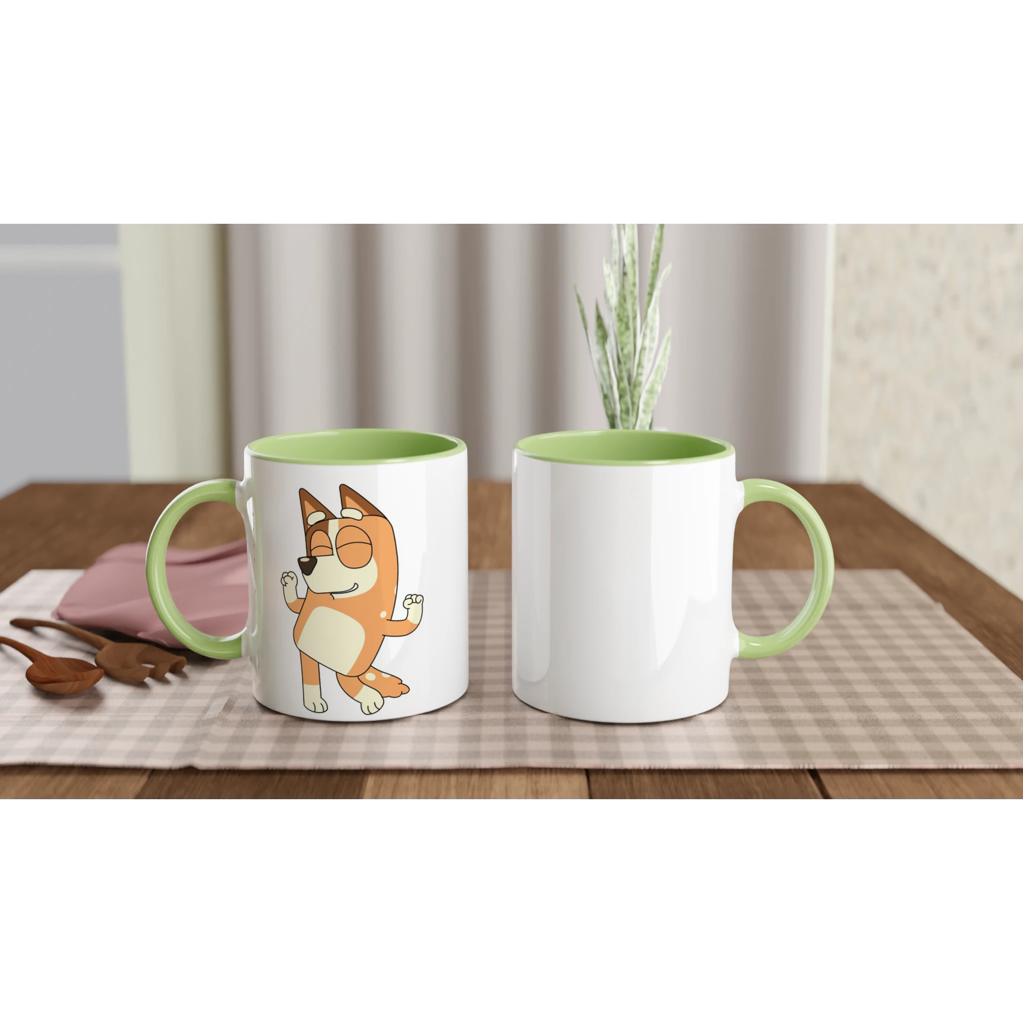 Ceramic Mug · Bluey's Mom Chilli Ceramic Green Chilli Left - BM ink.