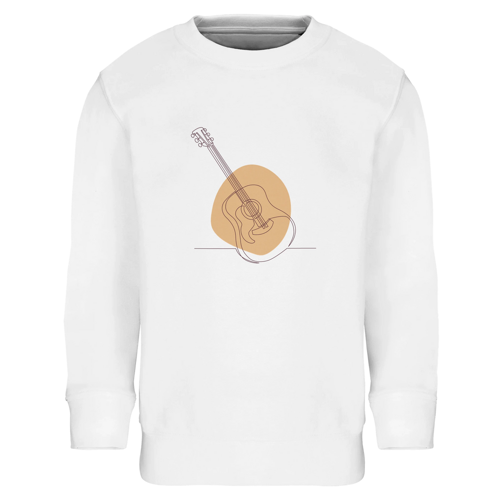 Kids Sweatshirt · Acoustic Guitar (Light) White - BM ink.