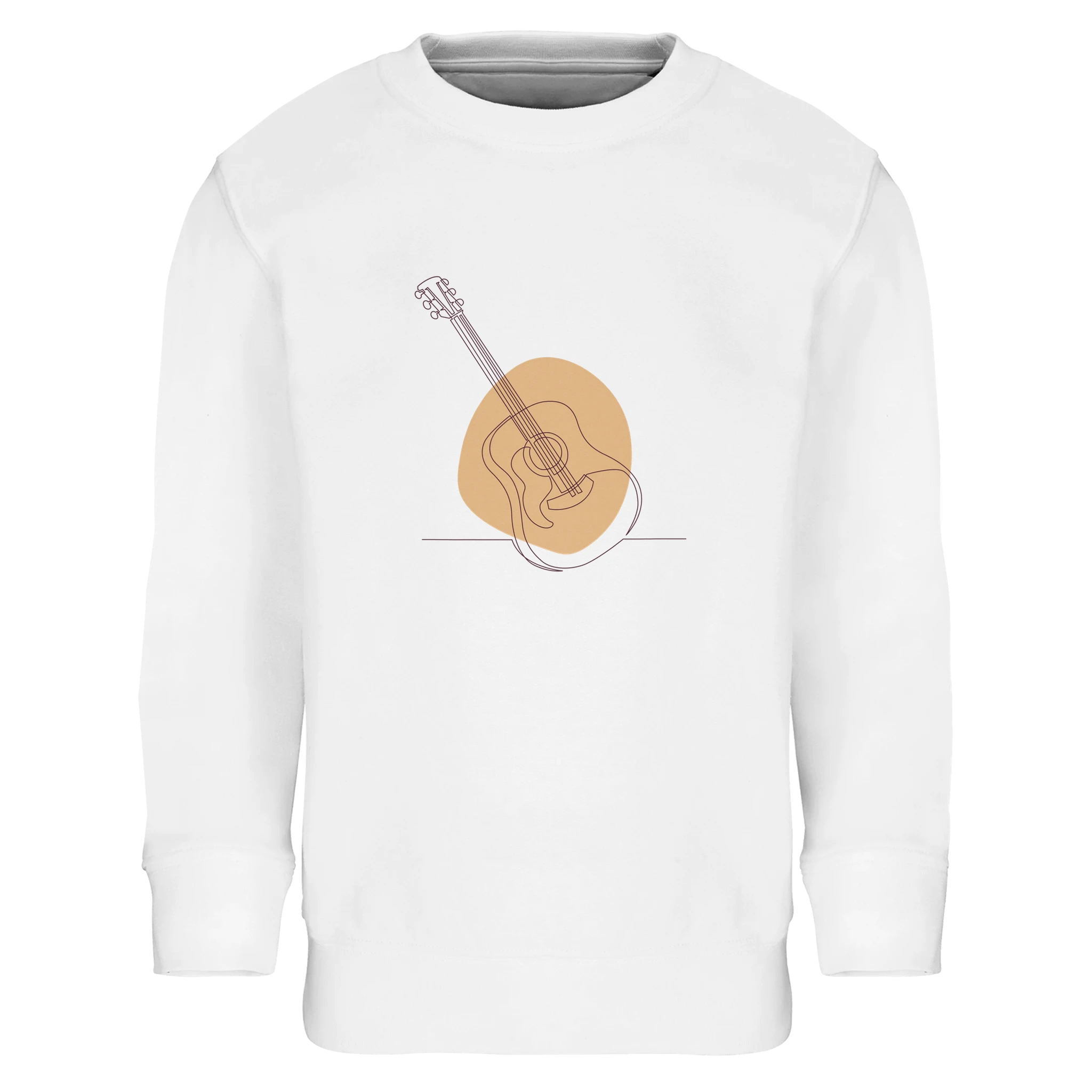 Kids Sweatshirt · Acoustic Guitar (Light) White - BM ink.