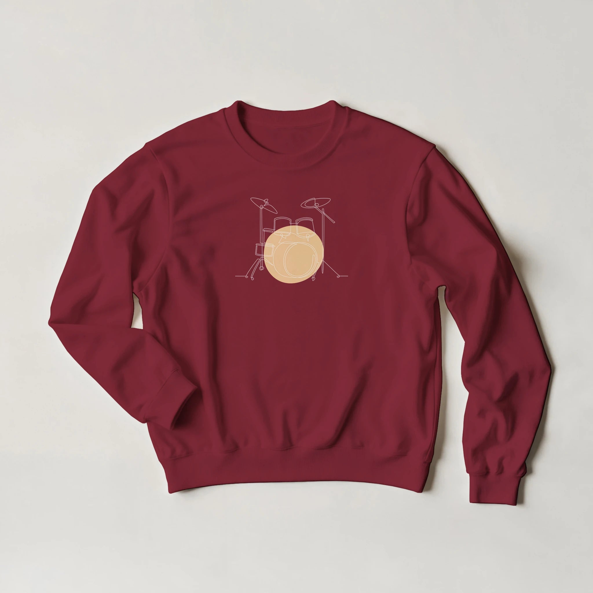 Adult Sweatshirt · Drum Sets Garnet Light - BM ink.