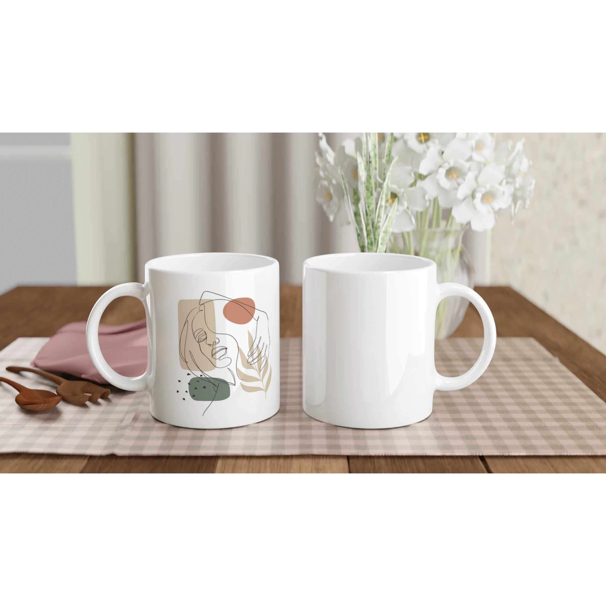 Soft Confidence · Ceramic Mug Ceramic White Left - BM ink.