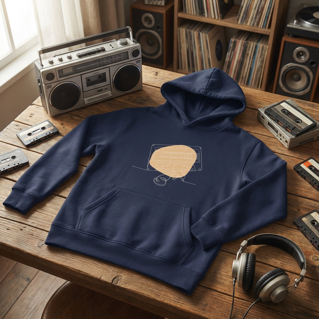 Kids Hoodie · Audio Cassette Wrinkled Tape - BM ink.