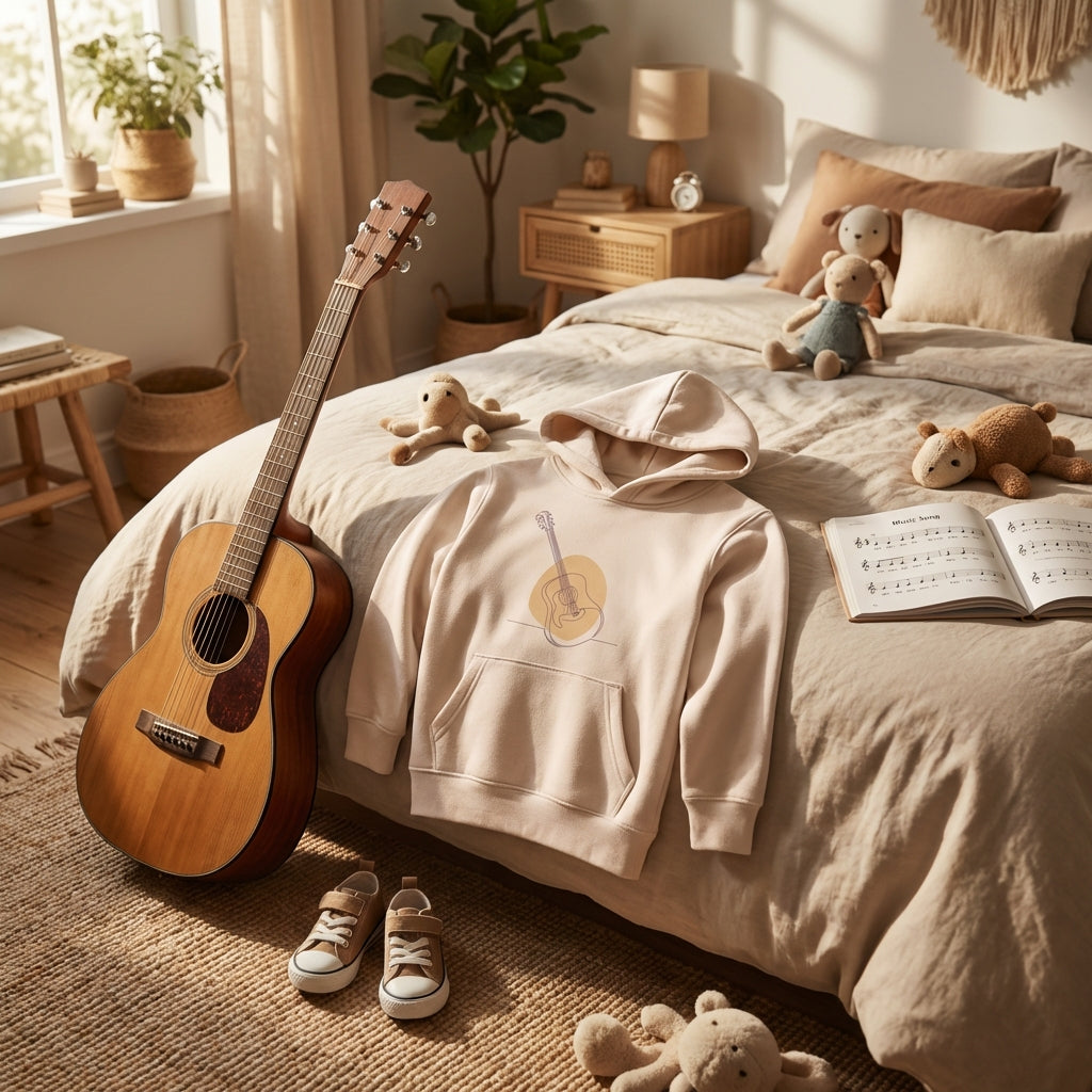 Kids Hoodie · Acoustic Guitar (Light) - BM ink.