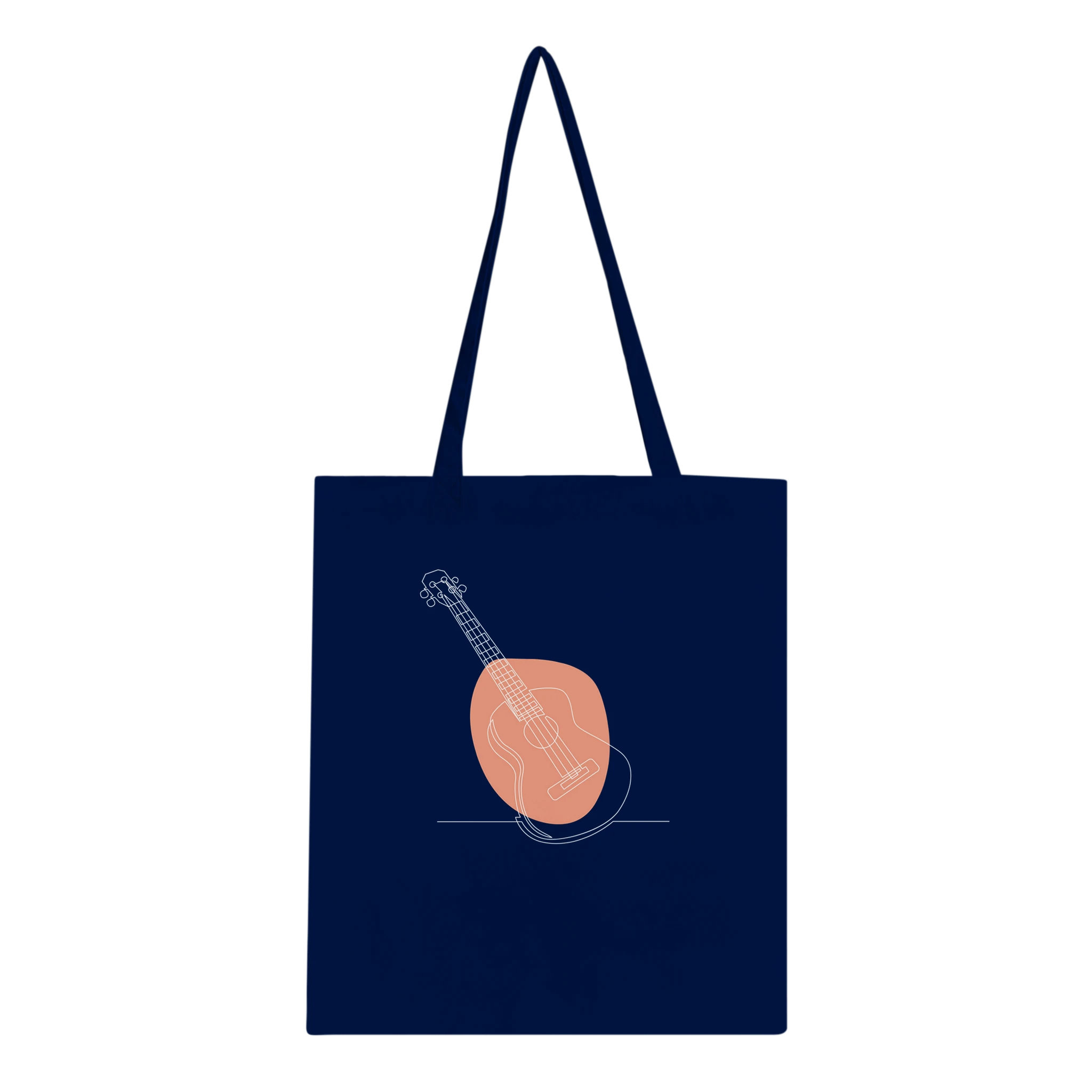 Tote Bag · Acoustic Guitar (Bold) Navy - BM ink.