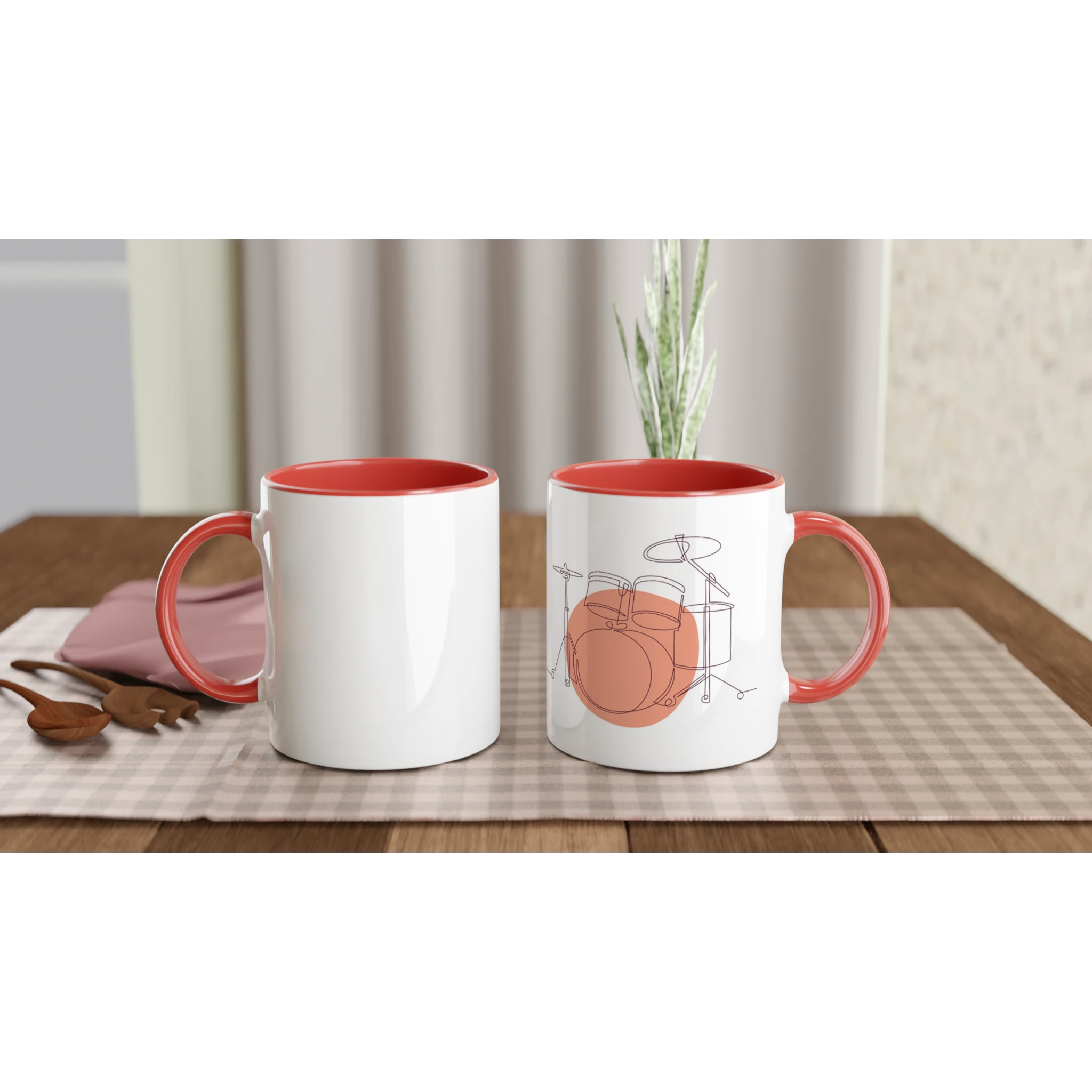 Ceramic Mug · Drum Sets Ceramic Red Bold Right - BM ink.