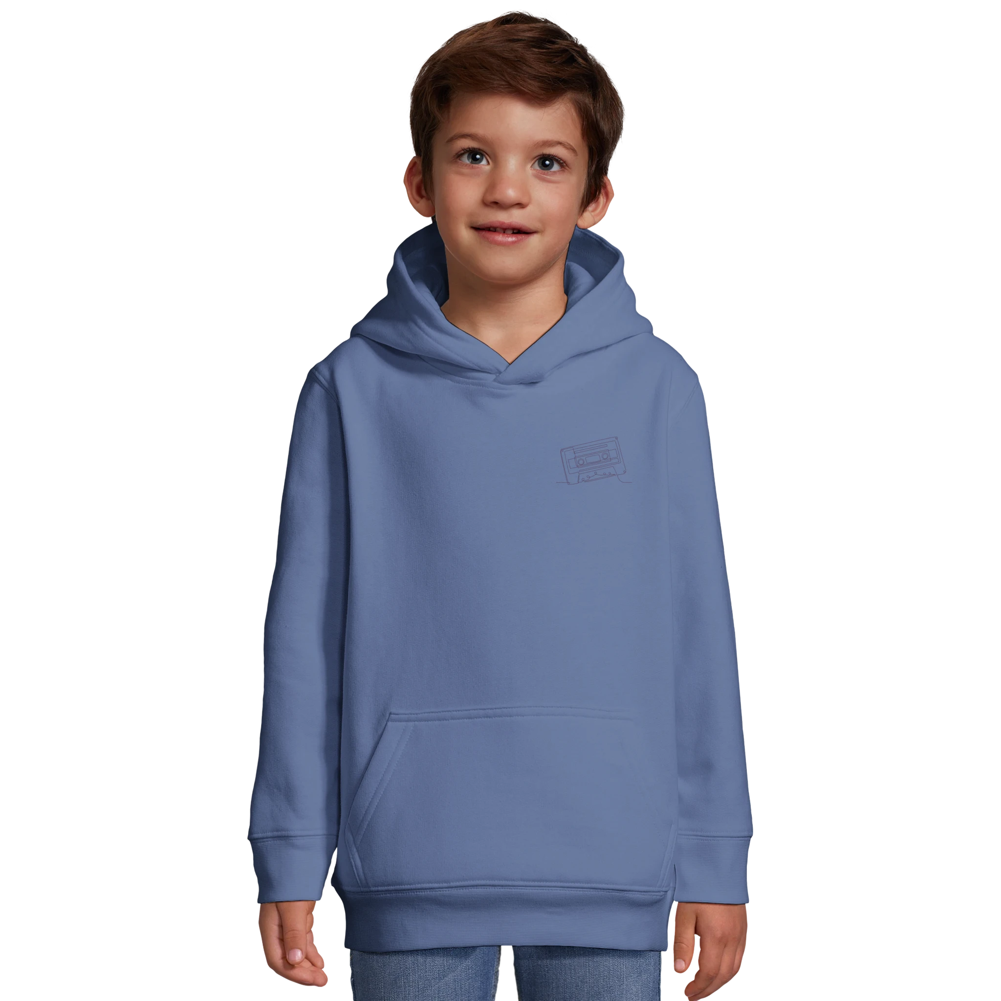 Analog Soul · Kids Hoodie Subtle Blue - BM ink.