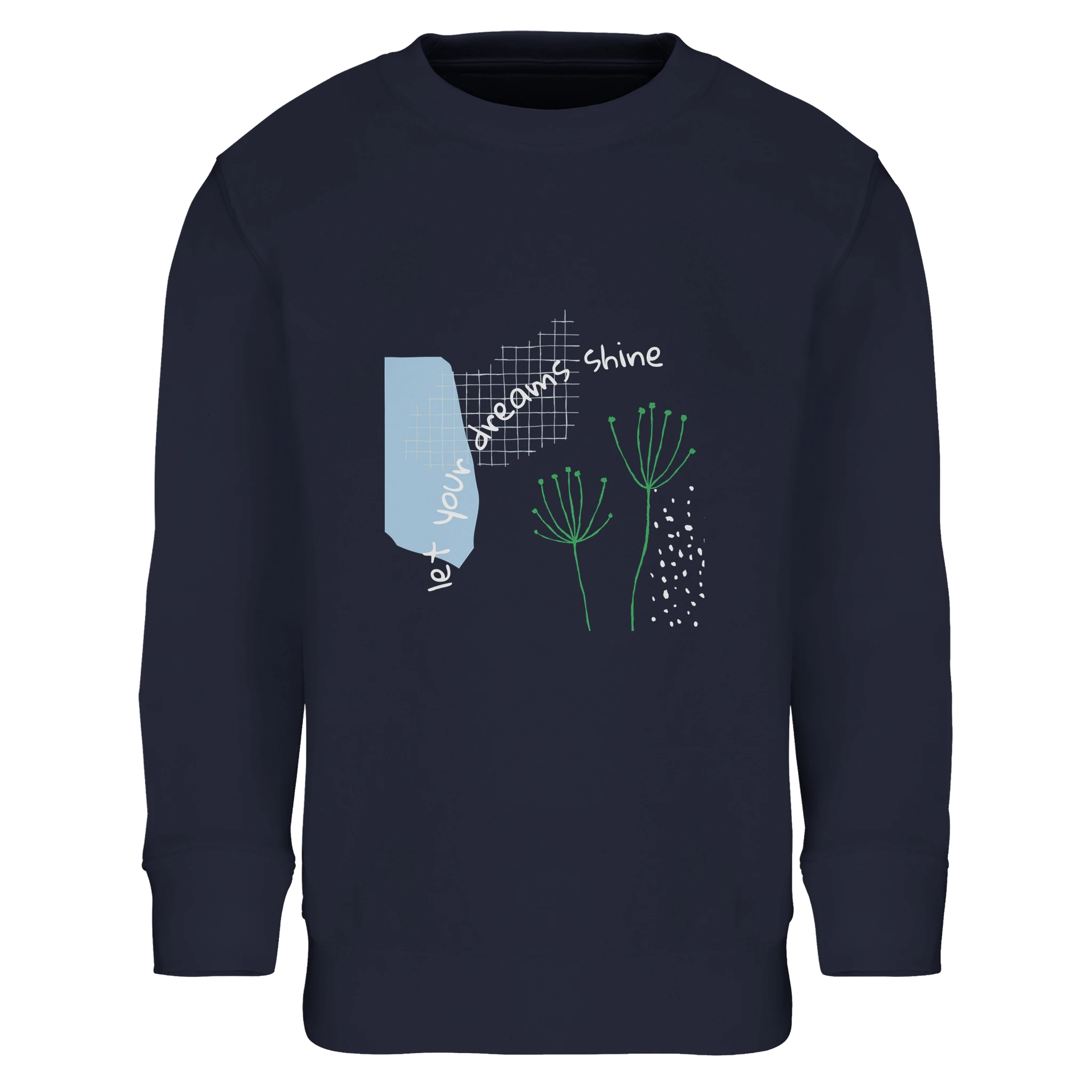 Kids Sweatshirt · Let Your Dreams Shine French Navy - BM ink.