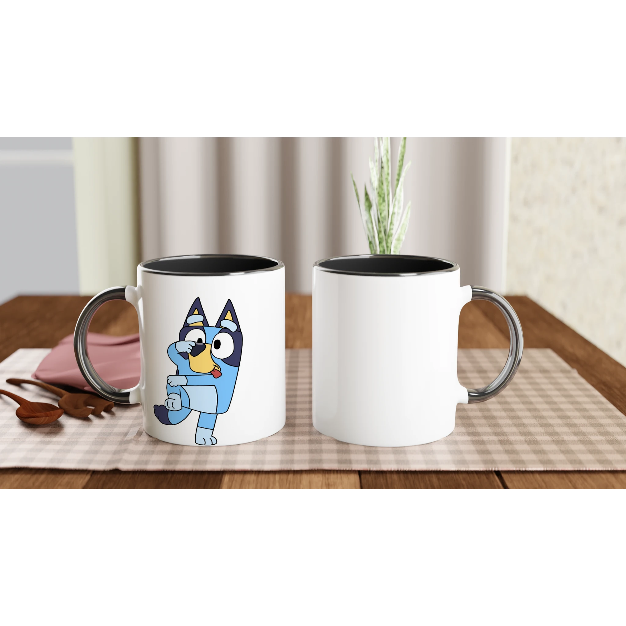 Ceramic Mug · Bluey Ceramic Black Bluey Left - BM ink.