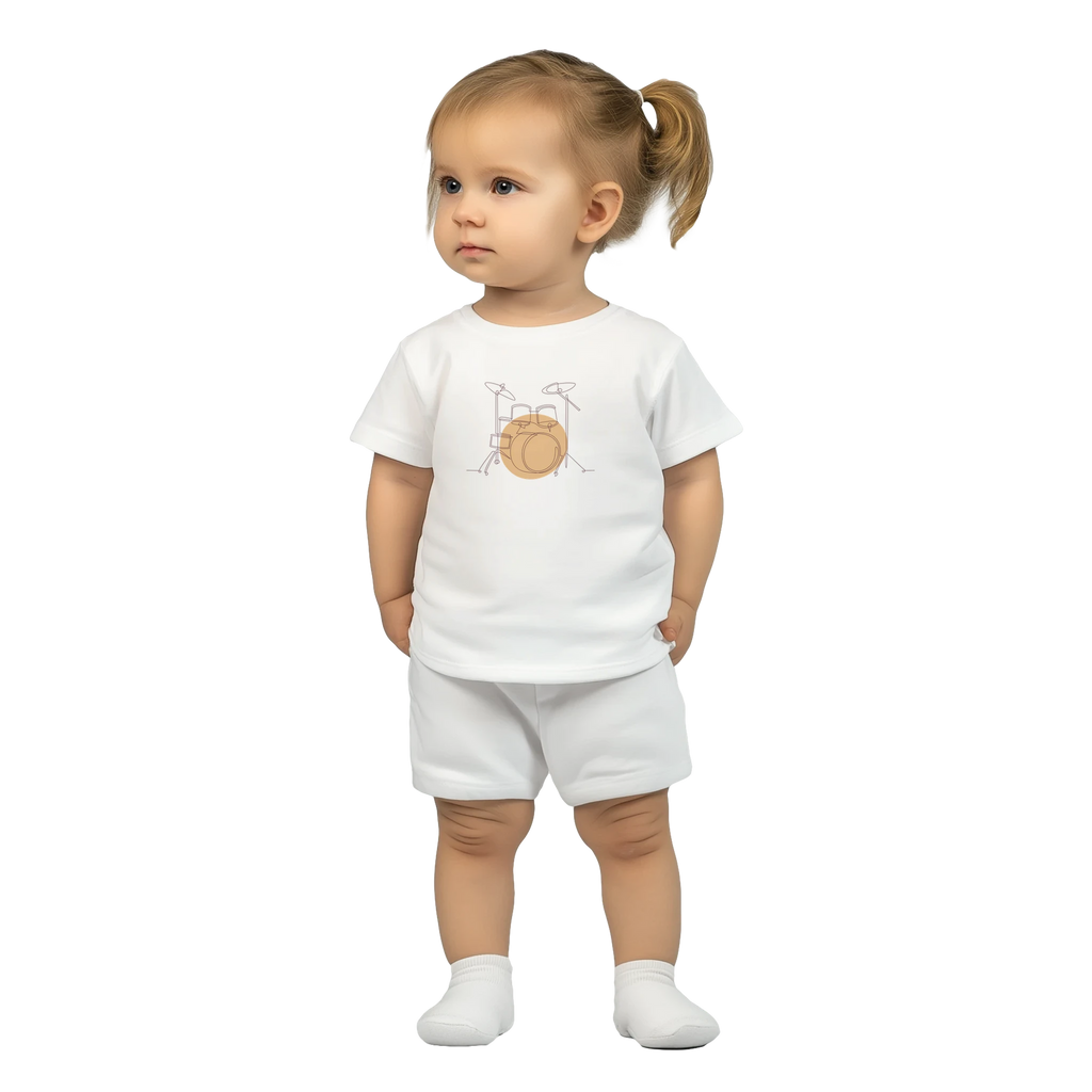 Baby T-Shirt · Drum Set (Light) - BM ink.