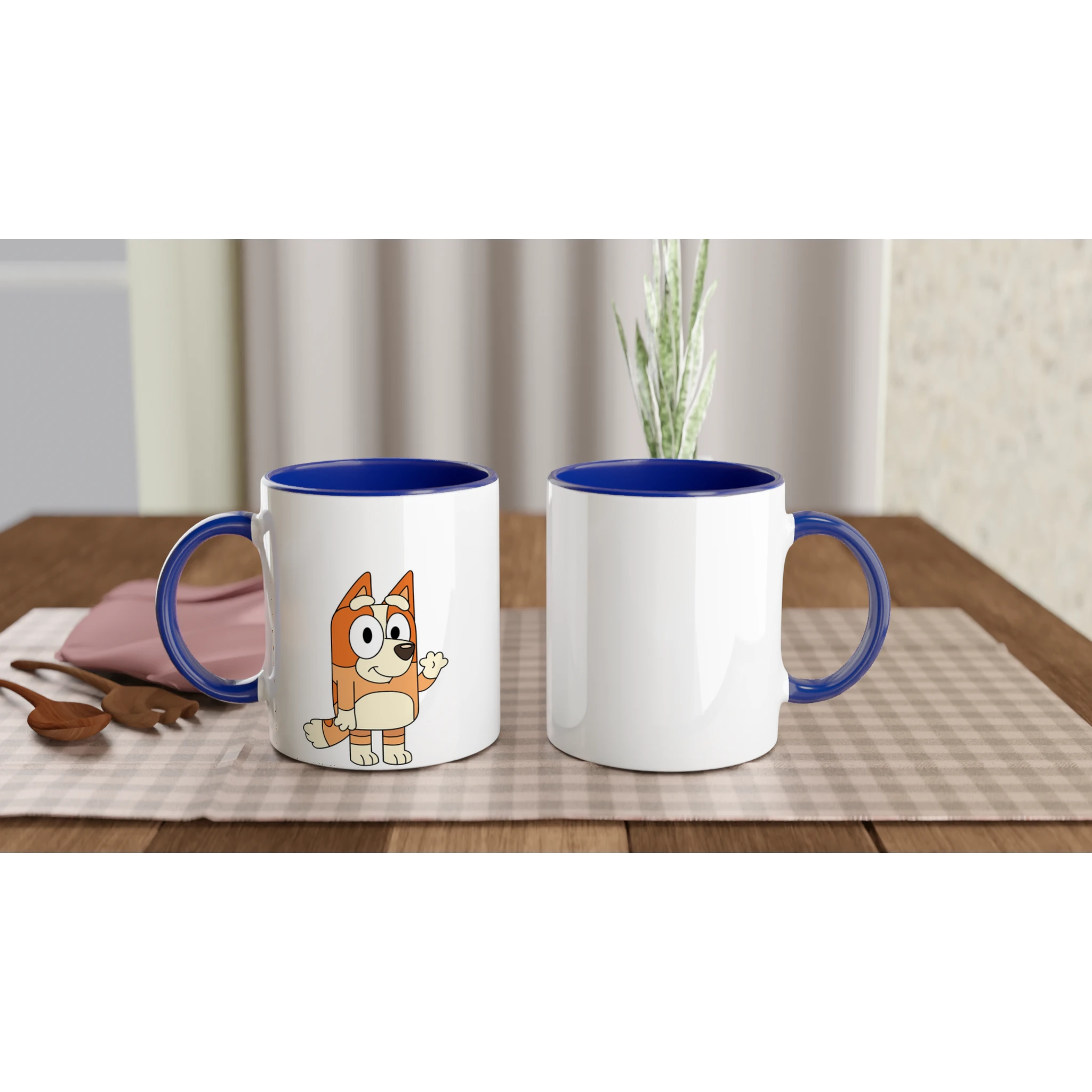 Ceramic Mug · Bluey's Sister Ceramic Blue Left - BM ink.