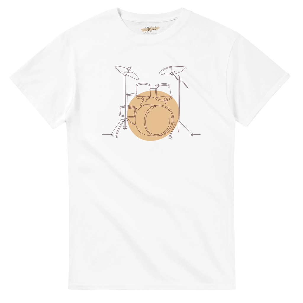 Adult T-Shirt · Drum Set (Light) - BM ink.