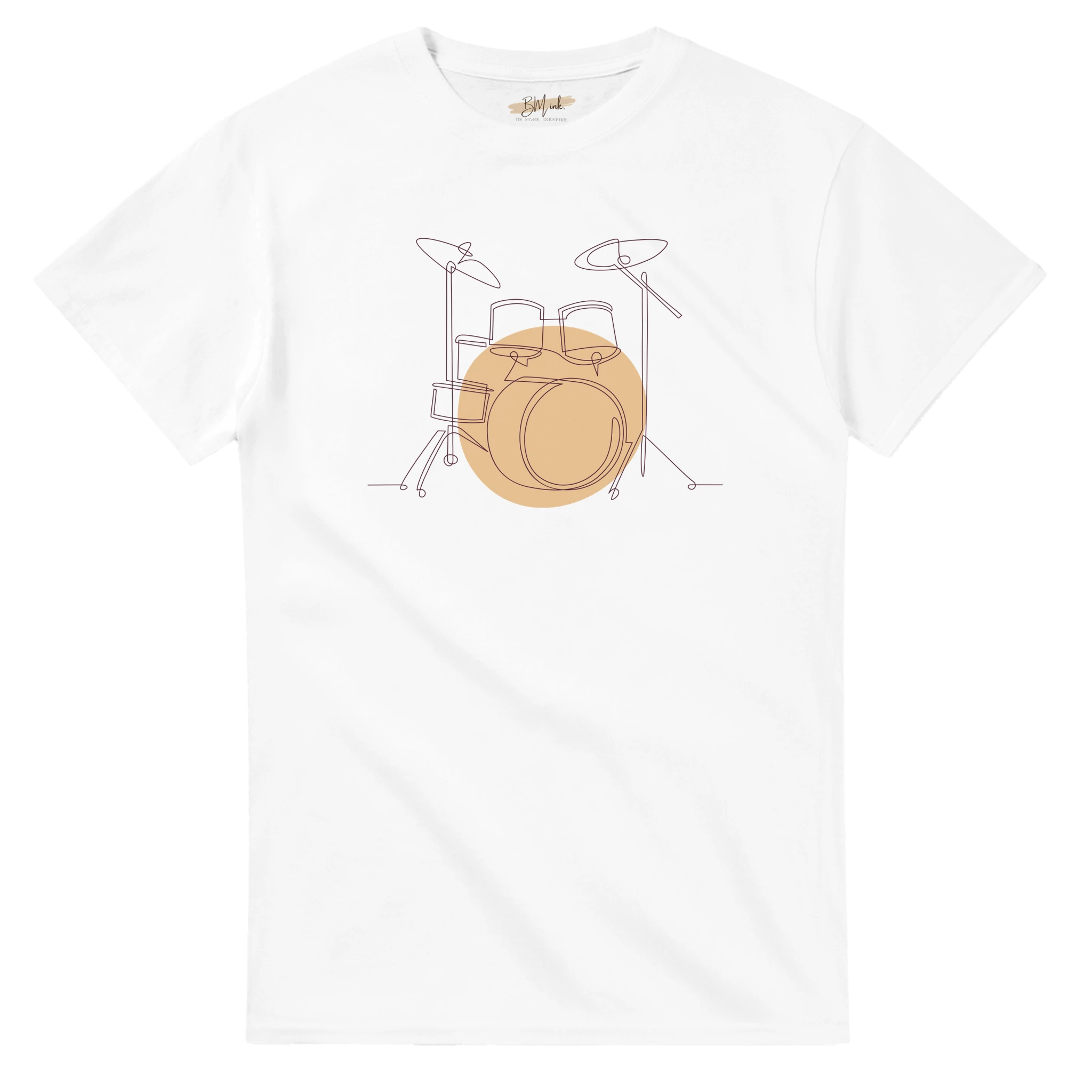 Adult T-Shirt · Drum Set (Light) - BM ink.