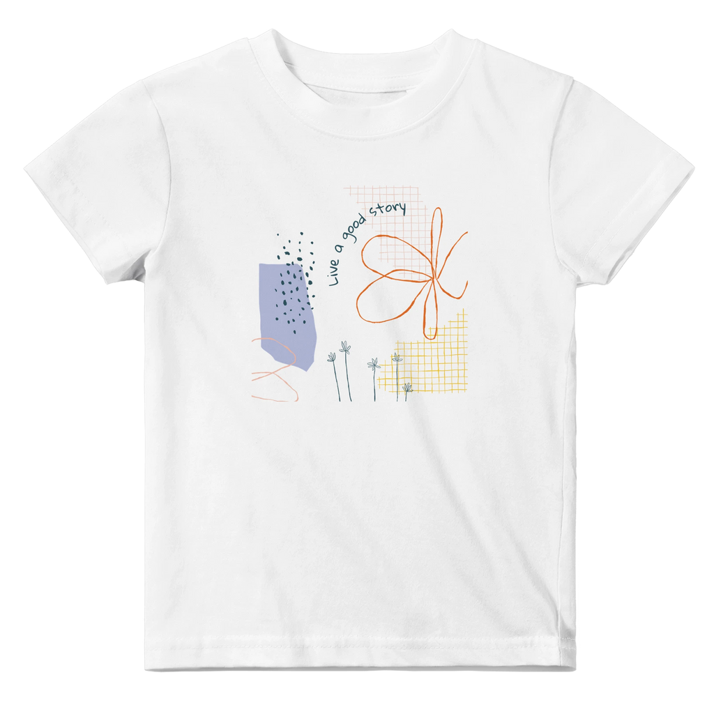 Baby T-shirt · Live a Good Story White - BM ink.