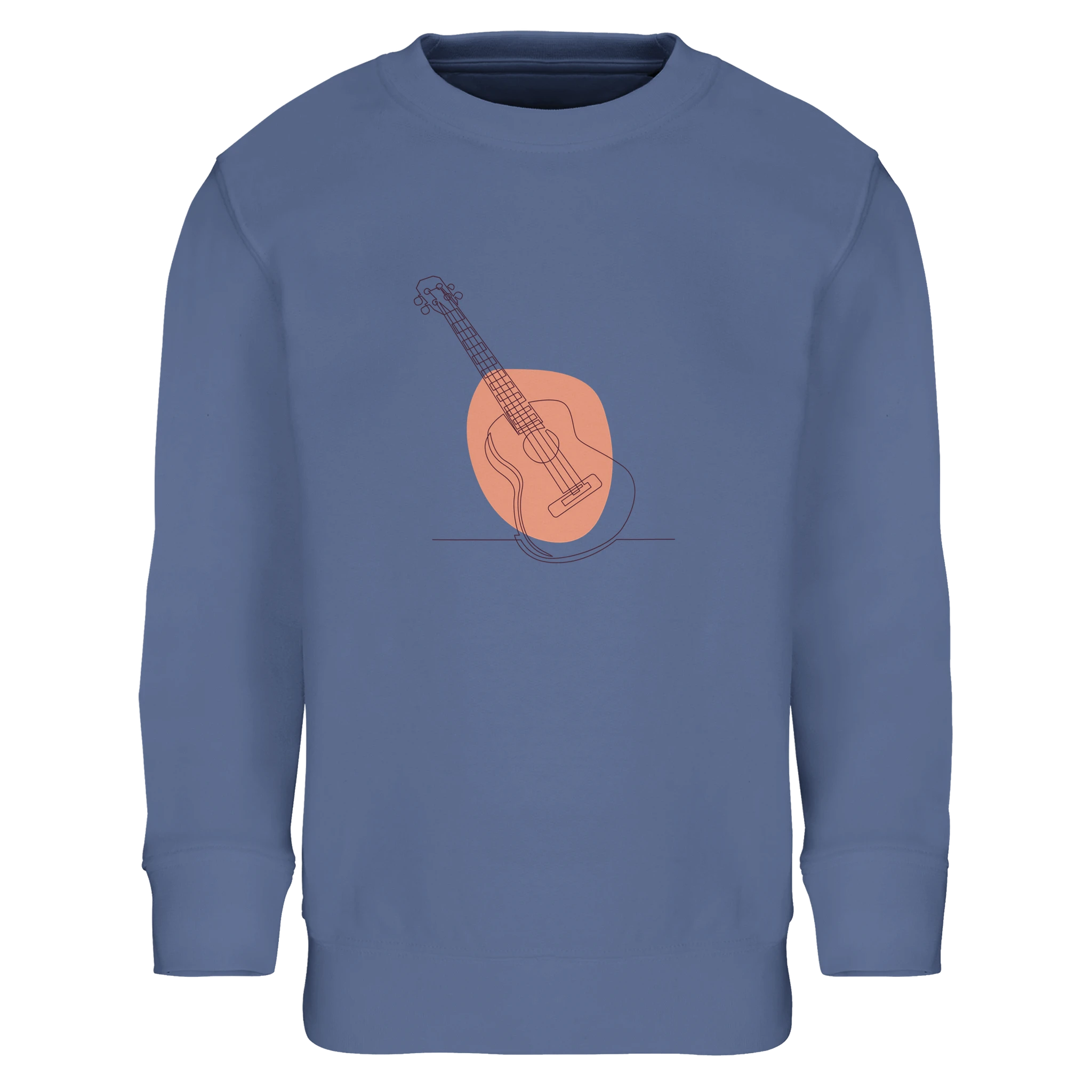 Kids Sweatshirt · Acoustic Guitar (Bold) Blue - BM ink.