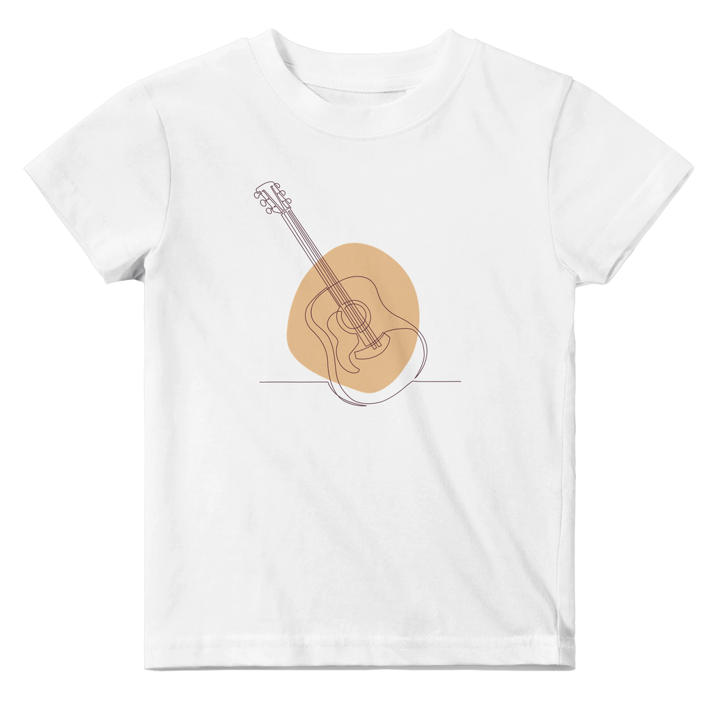 Baby T-Shirt · Acoustic Guitar (Light) White - BM ink.