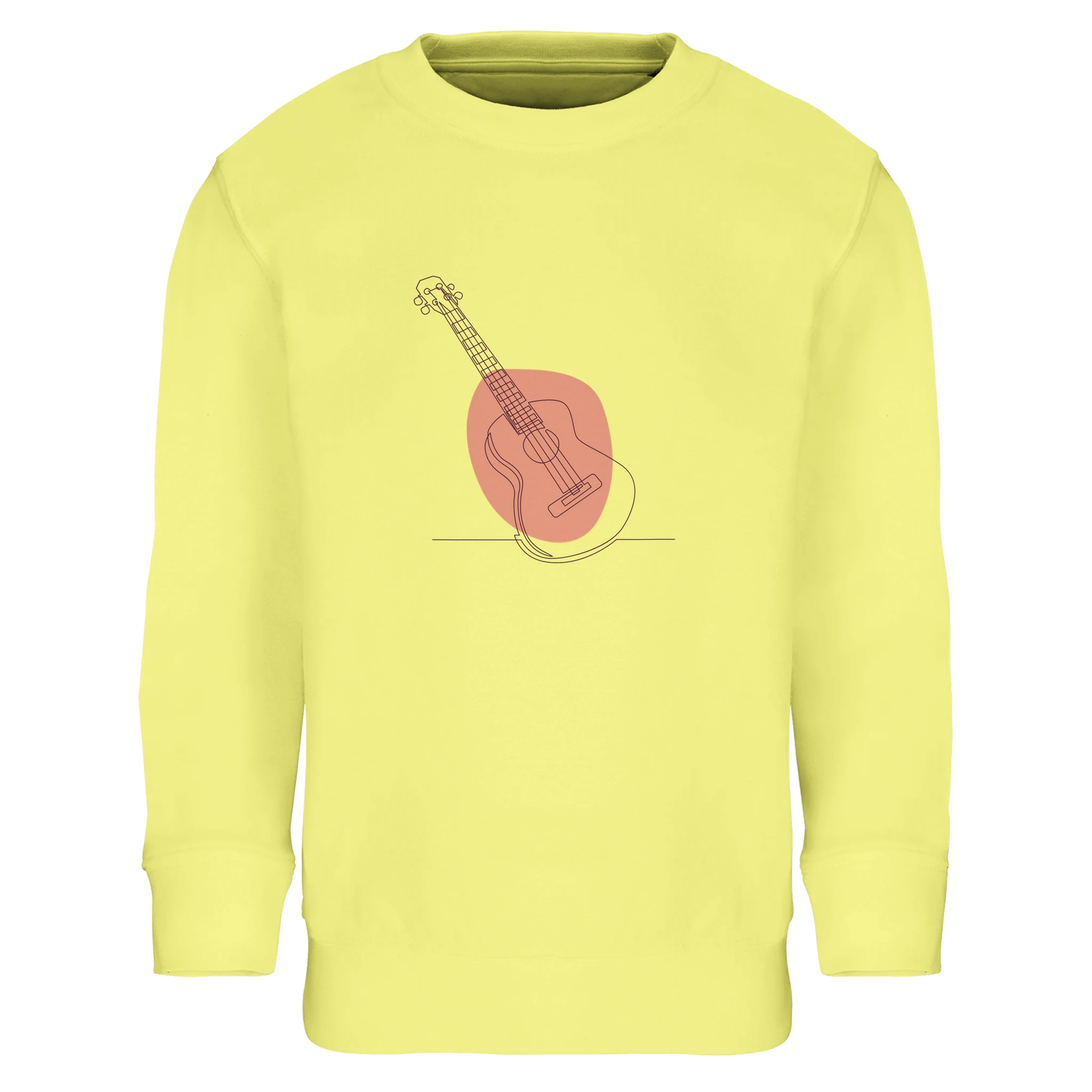 Kids Sweatshirt · Acoustic Guitar (Bold) Light Yellow - BM ink.