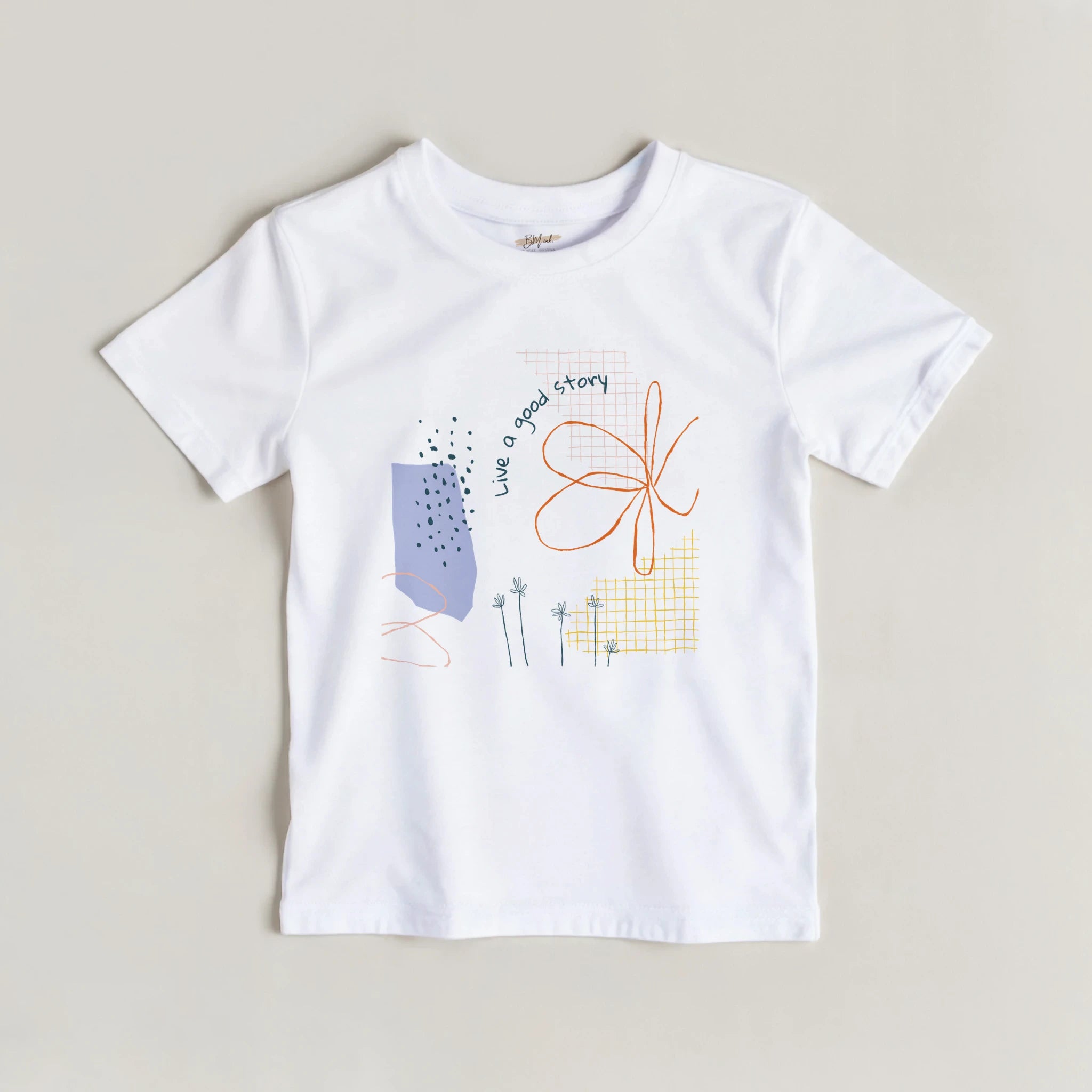 Kids T-Shirt · Live a Good Story - BM ink.
