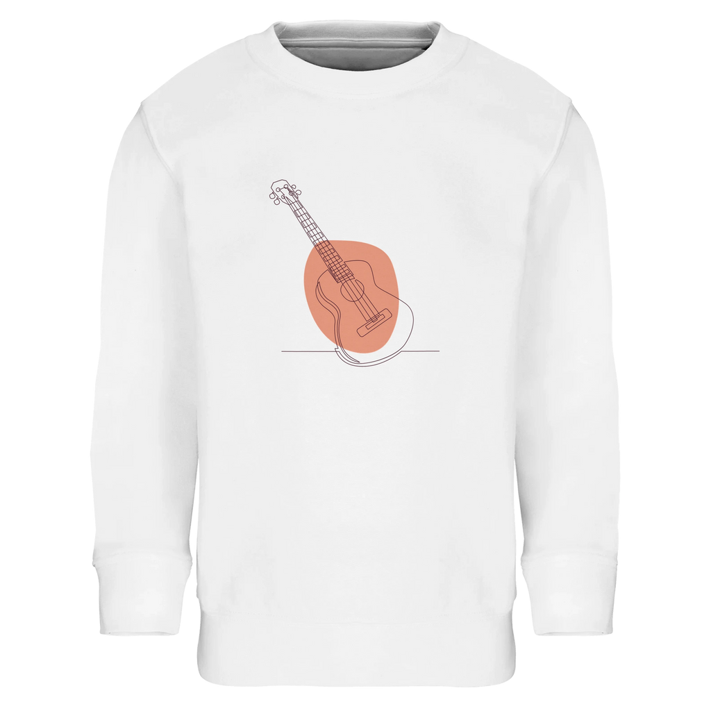 Kids Sweatshirt · Acoustic Guitar (Bold) White - BM ink.