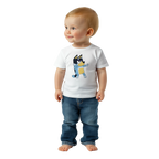 Baby T-Shirt · Bluey's Dad Bandit White - BM ink.
