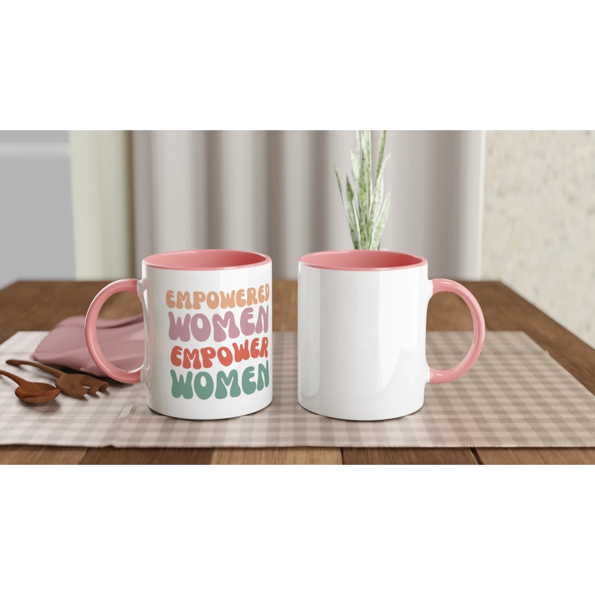 Rise Together · Ceramic Mug Ceramic Pink Left - BM ink.