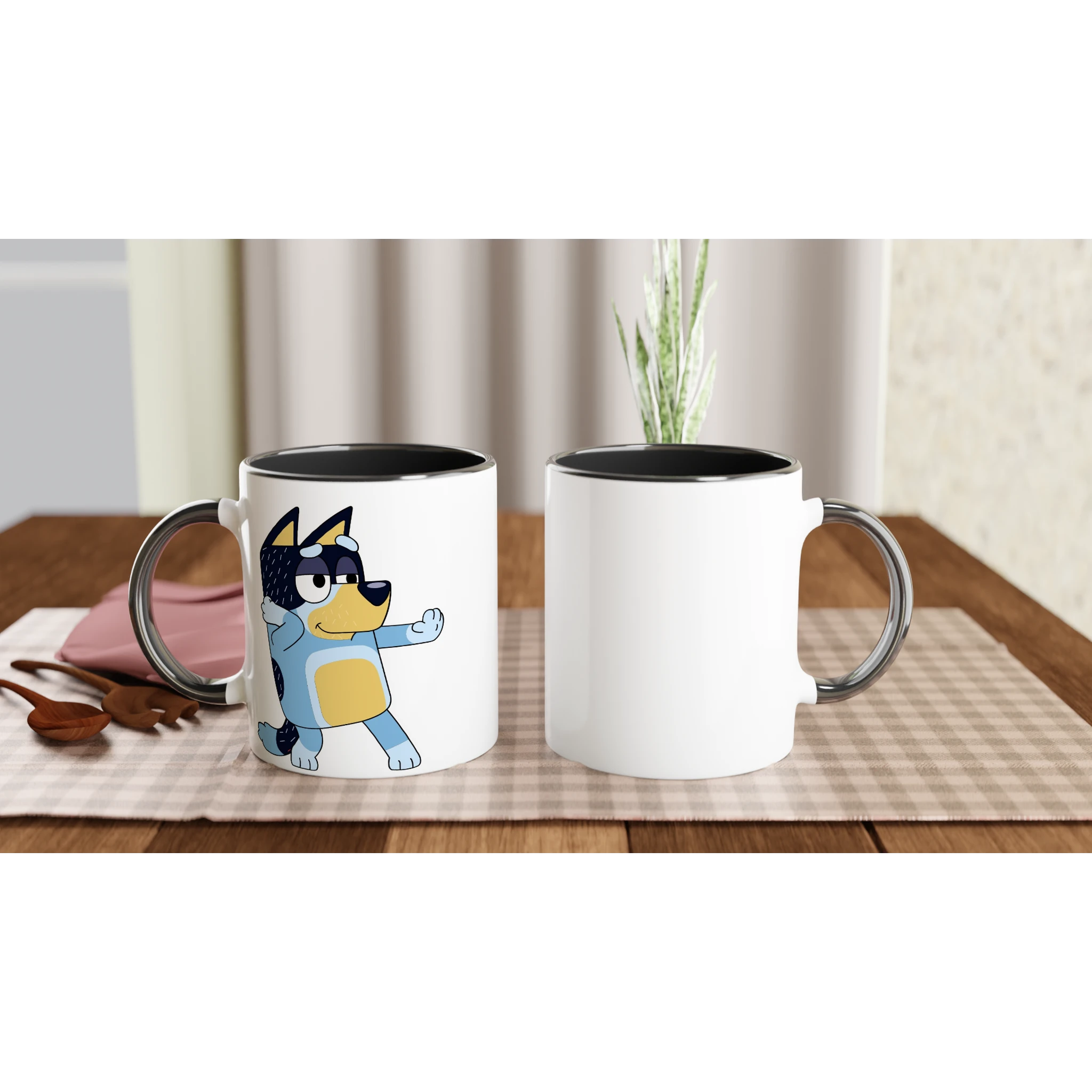 Ceramic Mug · Bluey's Dad Bandit Ceramic Black Bandit Left - BM ink.