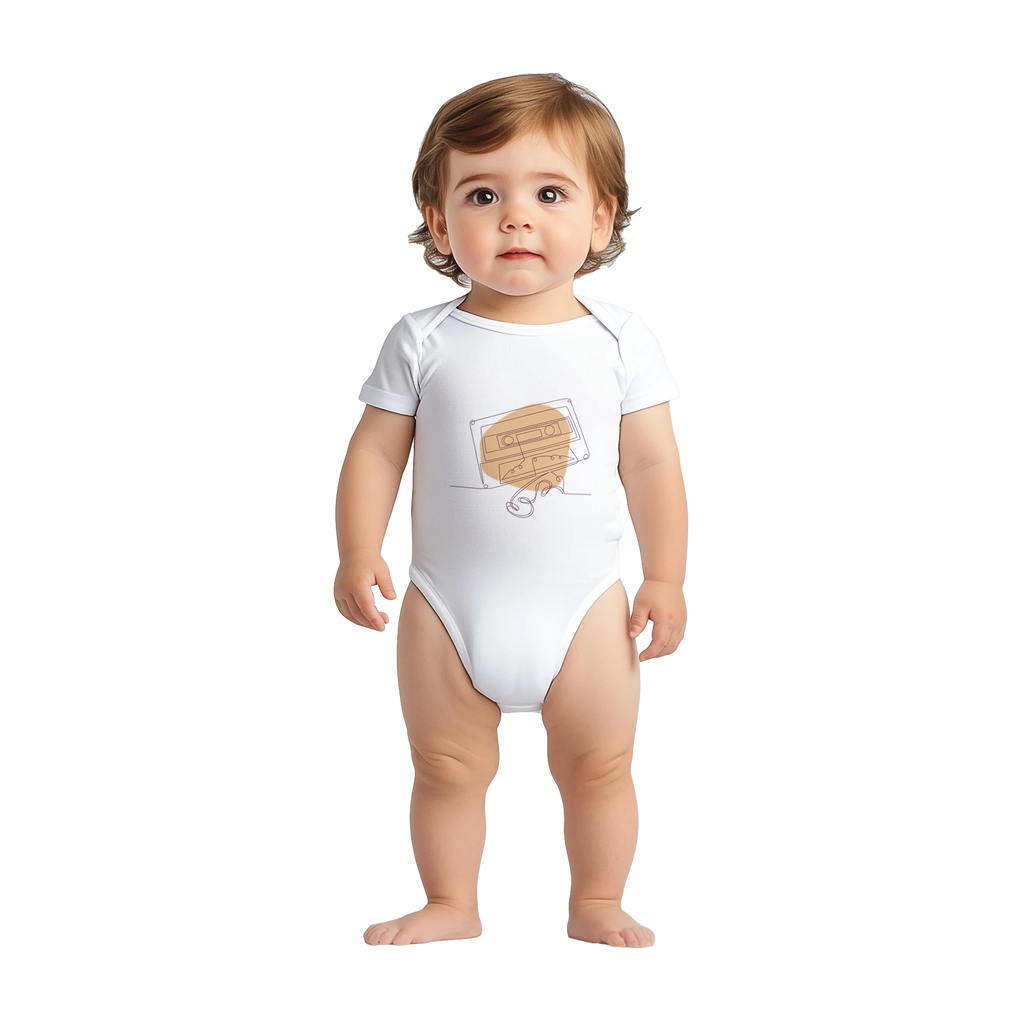 Baby Bodysuit · Audio Cassette Wrinkled Tape - BM ink.