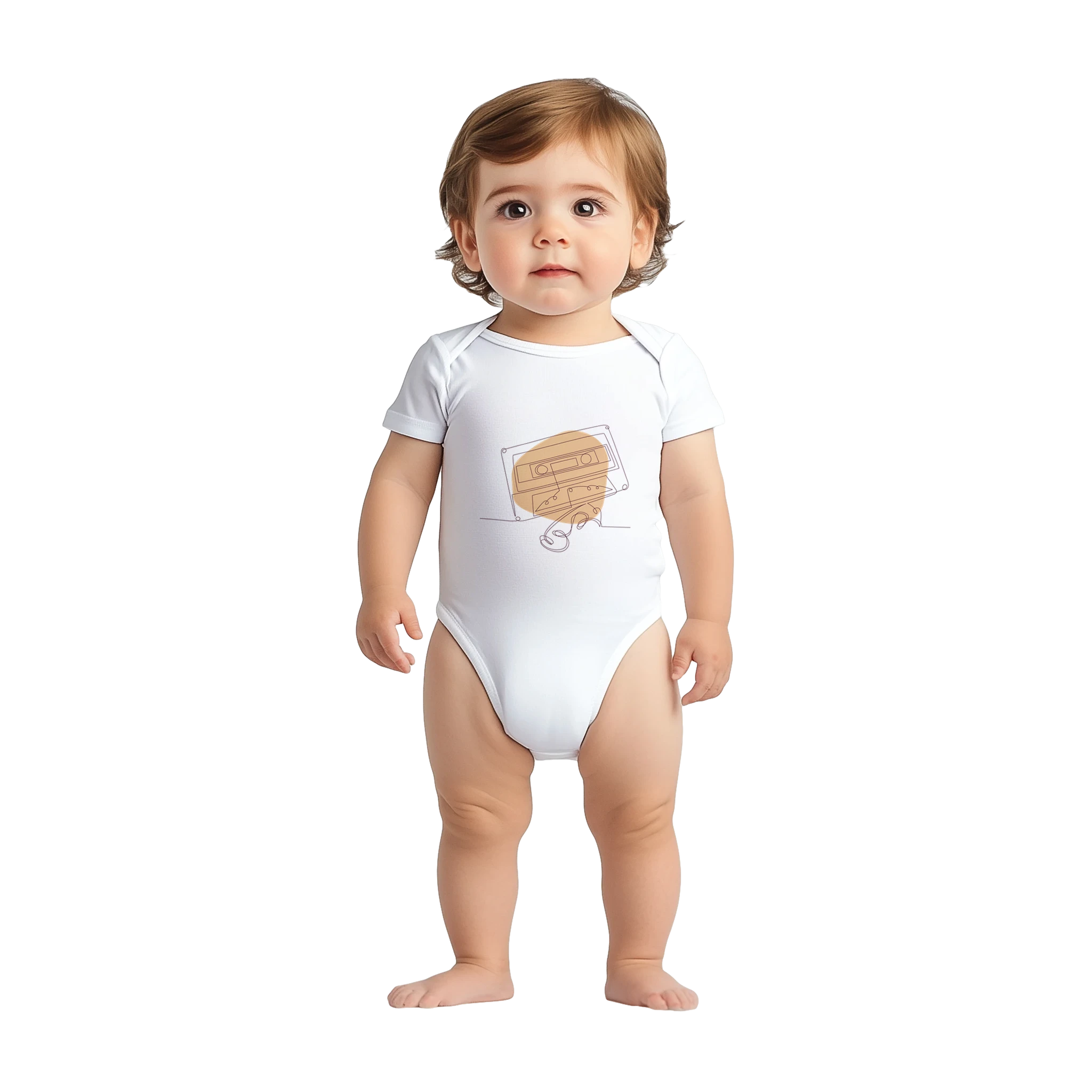 Baby Bodysuit · Audio Cassette Wrinkled Tape - BM ink.