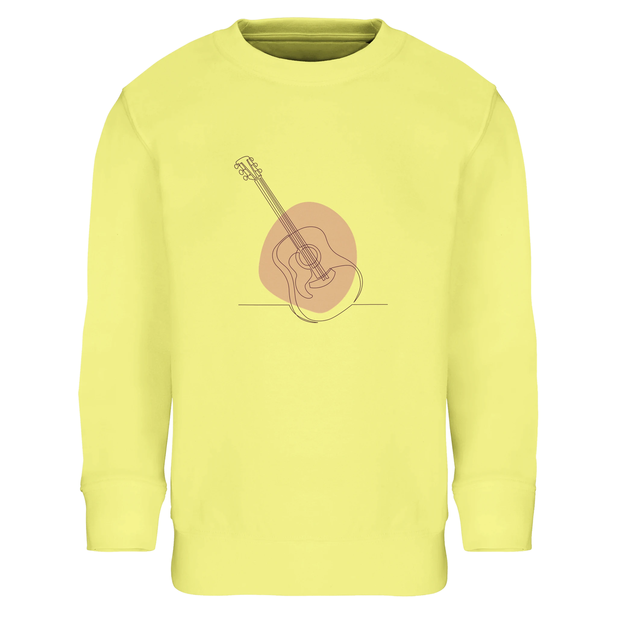 Kids Sweatshirt · Acoustic Guitar (Light) Light Yellow - BM ink.
