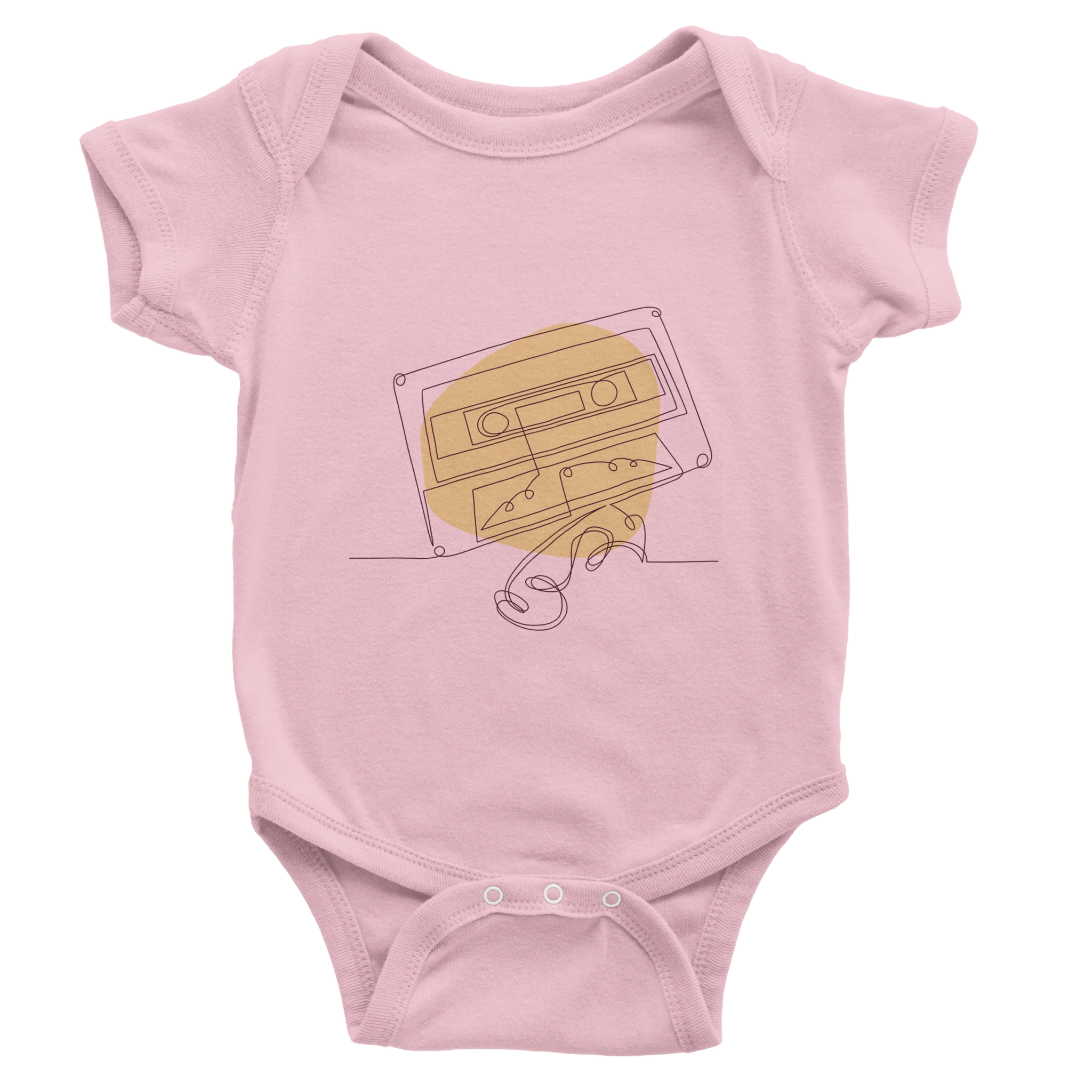 Baby Bodysuit · Audio Cassette Wrinkled Tape Pink - BM ink.
