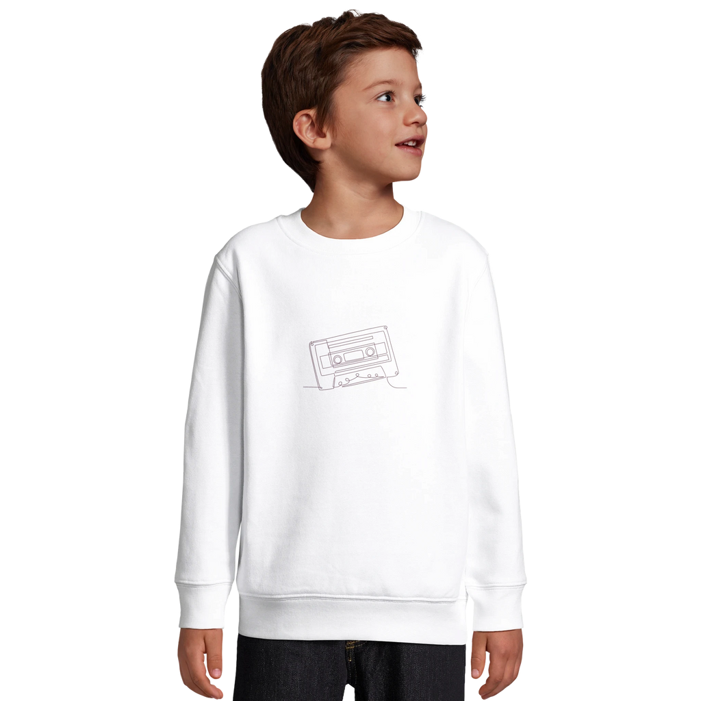 Analog Soul · Kids Sweatshirt Bold White - BM ink.
