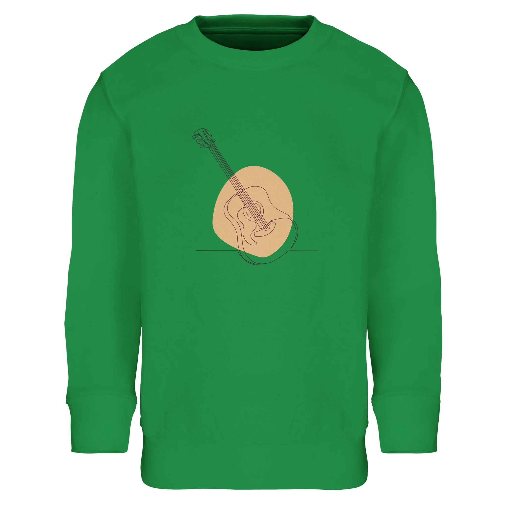 Kids Sweatshirt · Acoustic Guitar (Light) Kelly Green - BM ink.