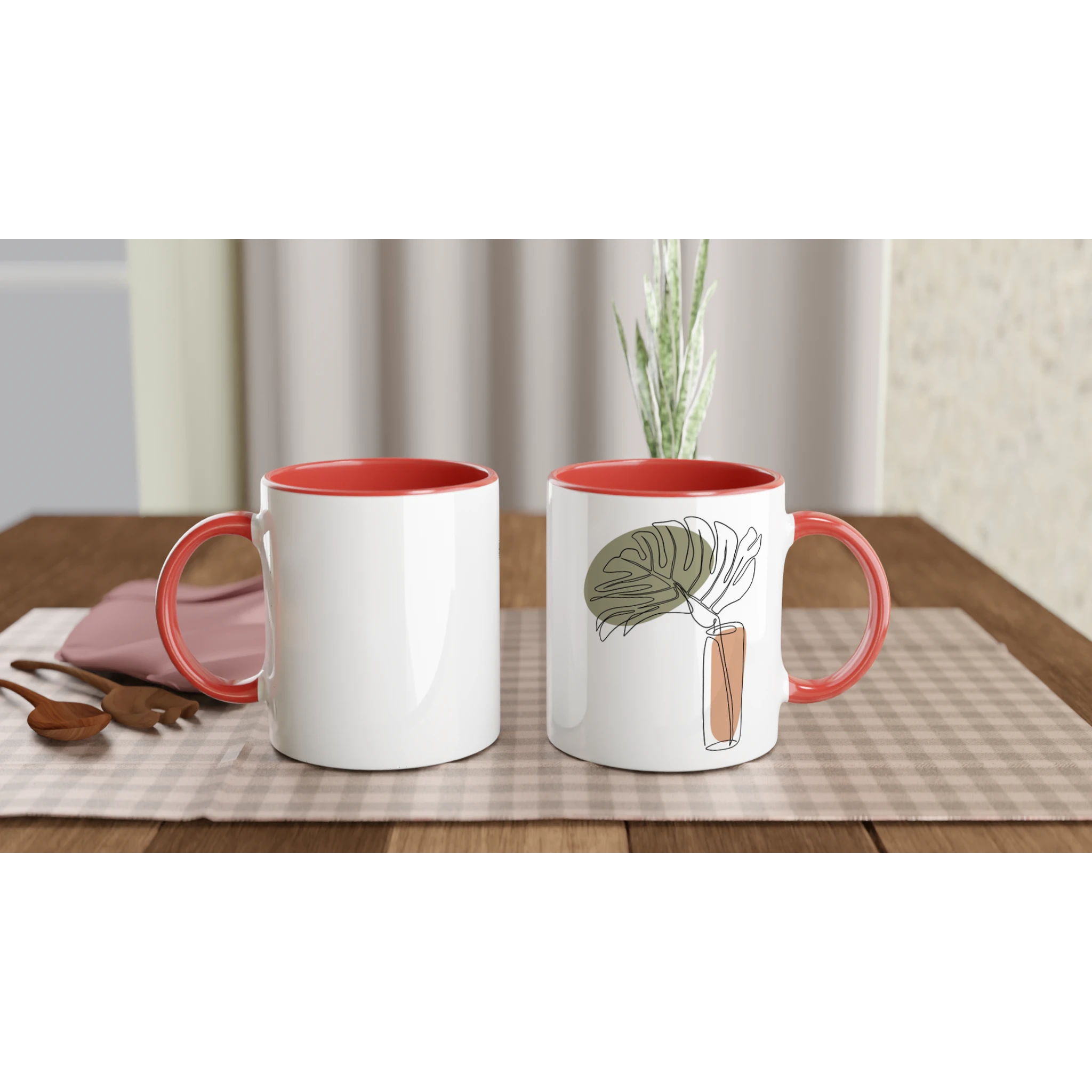 Calm Living · Ceramic Mug Ceramic Red Right - BM ink.