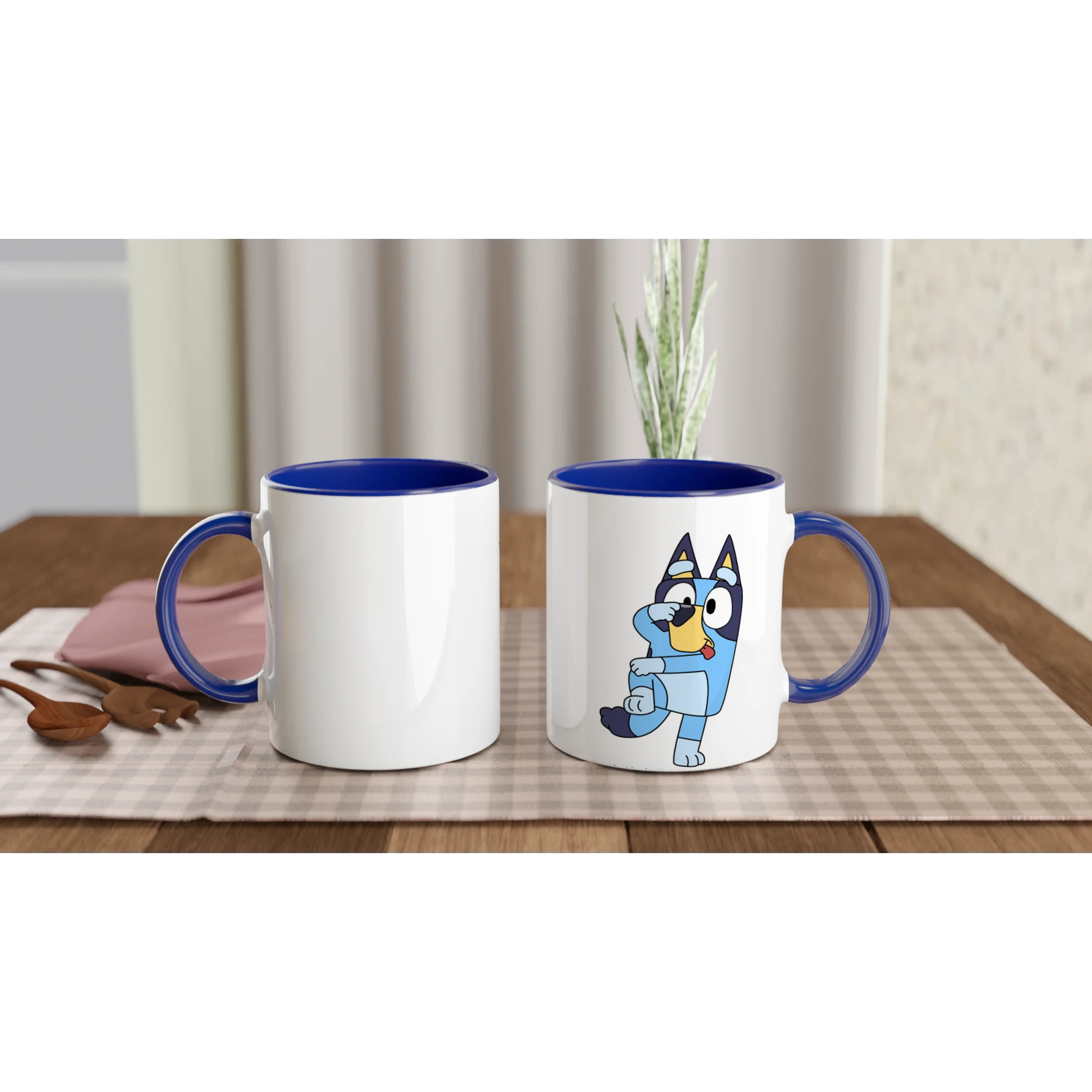 Ceramic Mug · Bluey Ceramic Blue Bluey Right - BM ink.