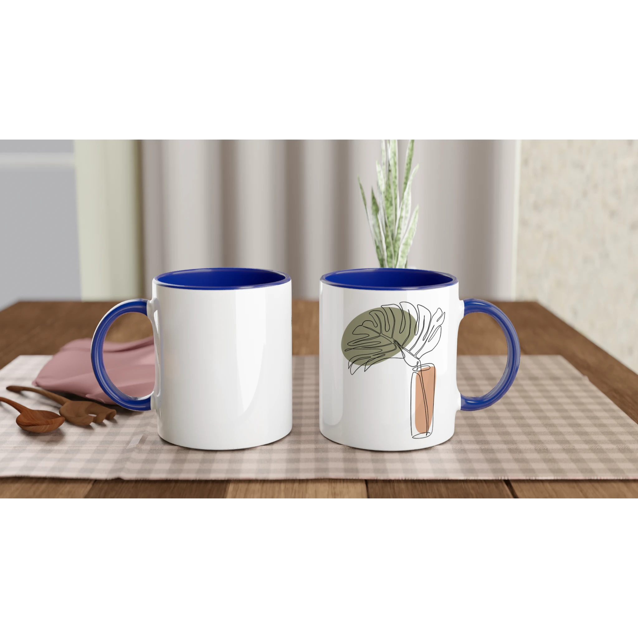 Calm Living · Ceramic Mug Ceramic Blue Right - BM ink.