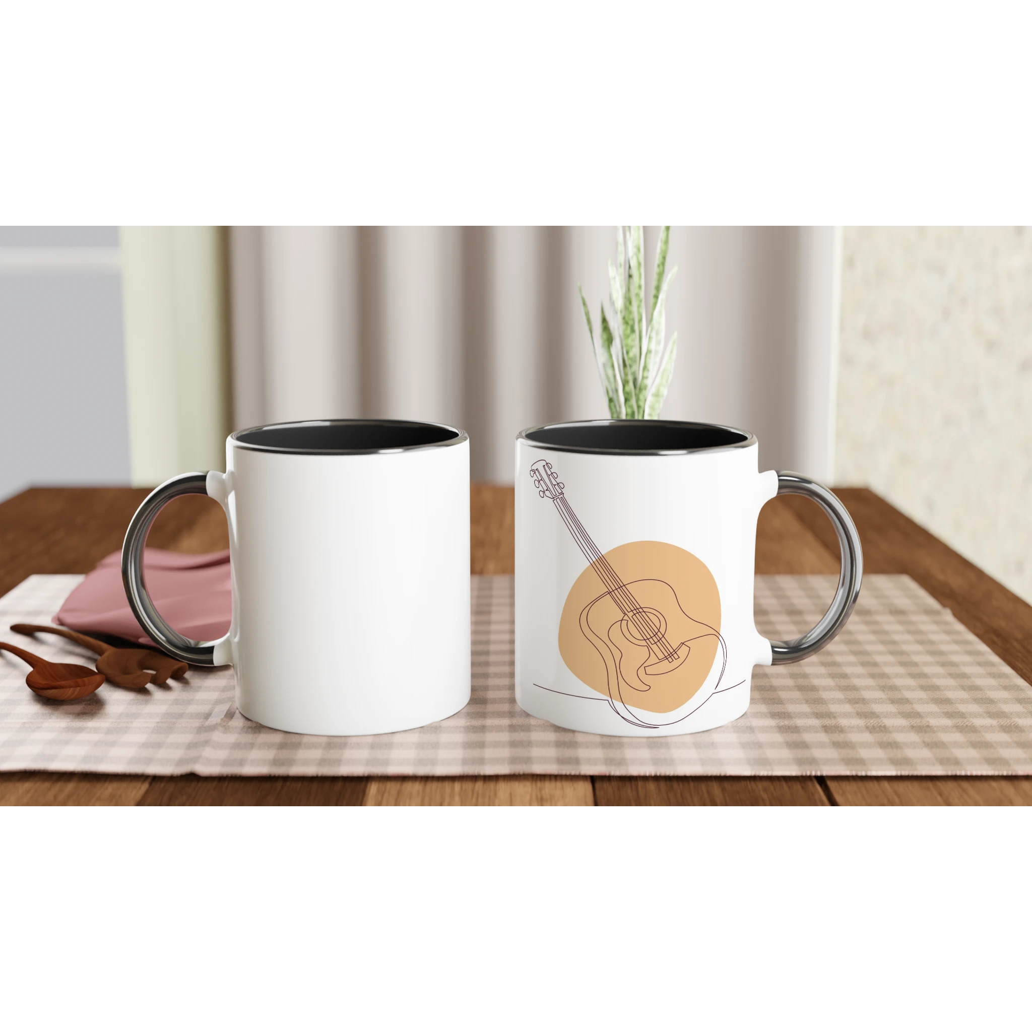 Ceramic Mug · Acoustic Guitars Ceramic Black Light Right - BM ink.