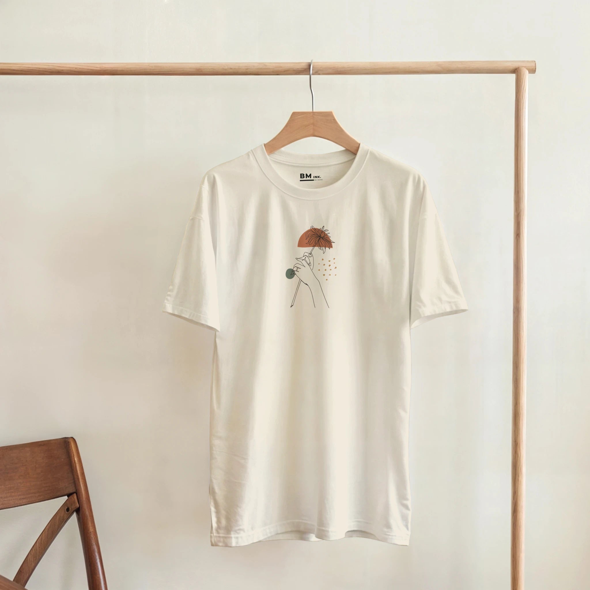 Quiet Bloom · Adult T-Shirt Bold Natural - BM ink.