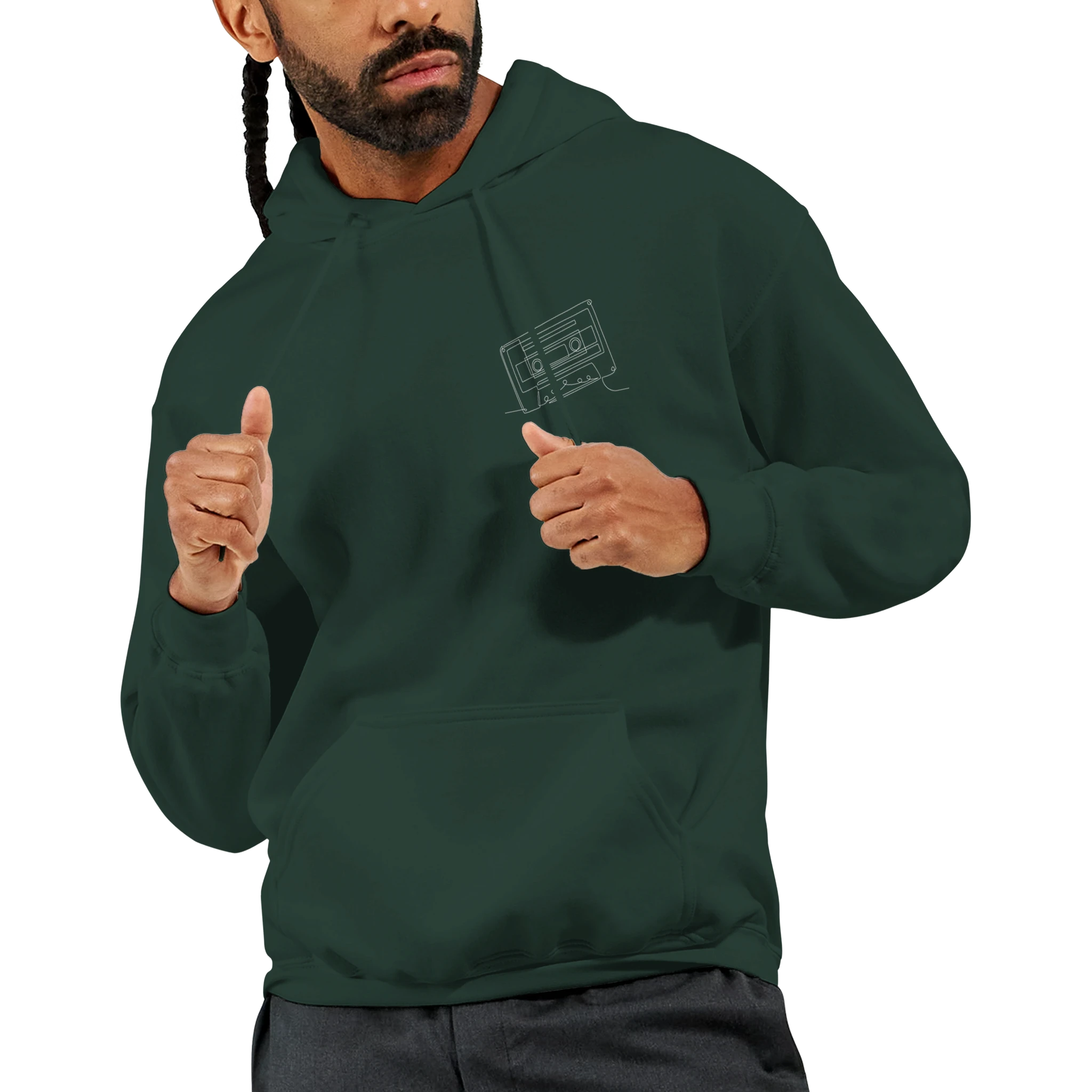 Analog Soul · Adult Hoodie Subtle Forest Green - BM ink.