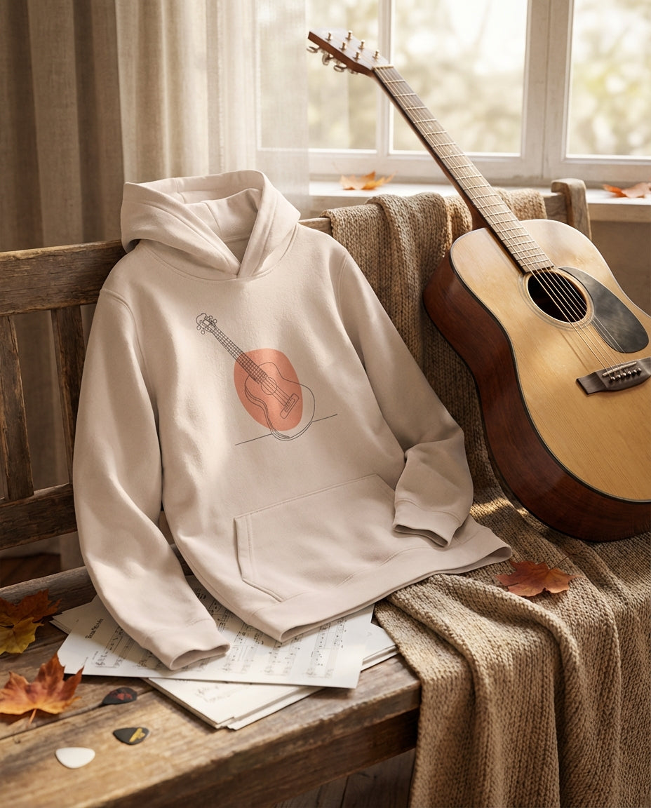 Kids Hoodie · Acoustic Guitar (Bold) - BM ink.
