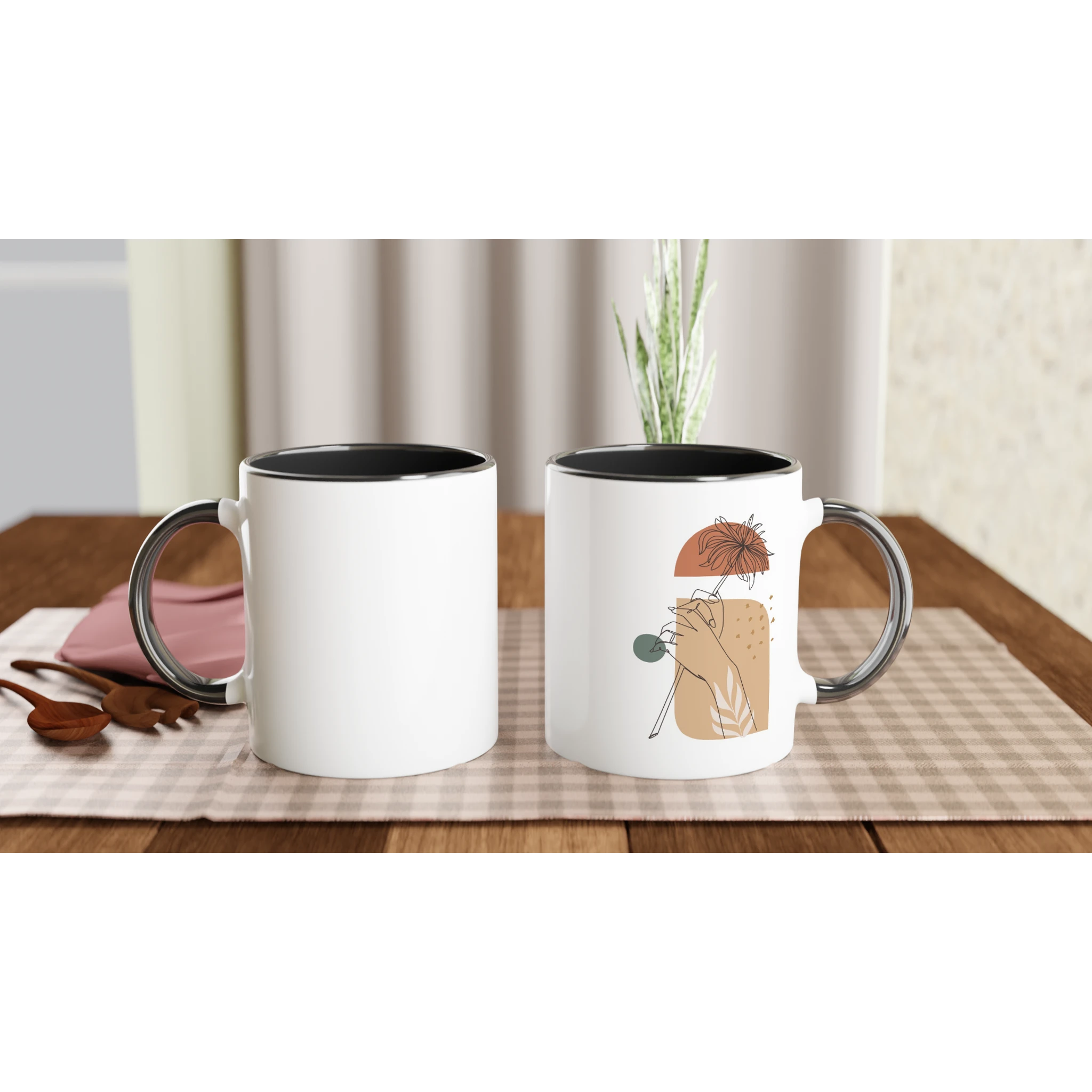 Quiet Bloom · Ceramic Mug Ceramic Black Right - BM ink.