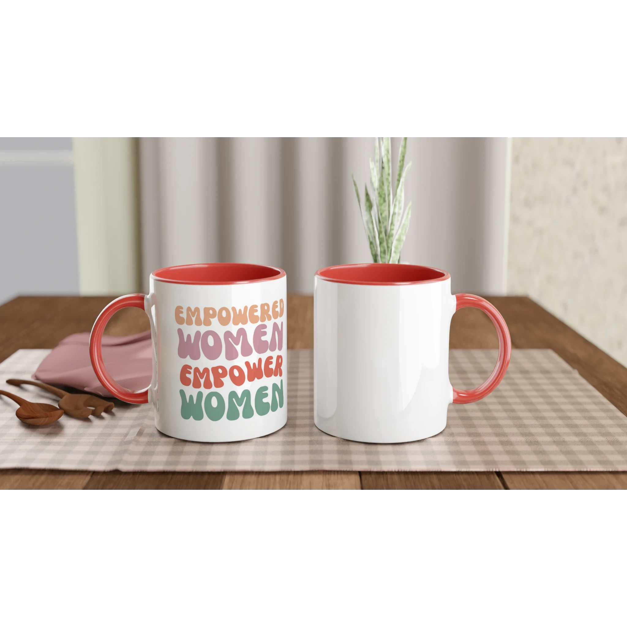 Rise Together · Ceramic Mug Ceramic Red Left - BM ink.