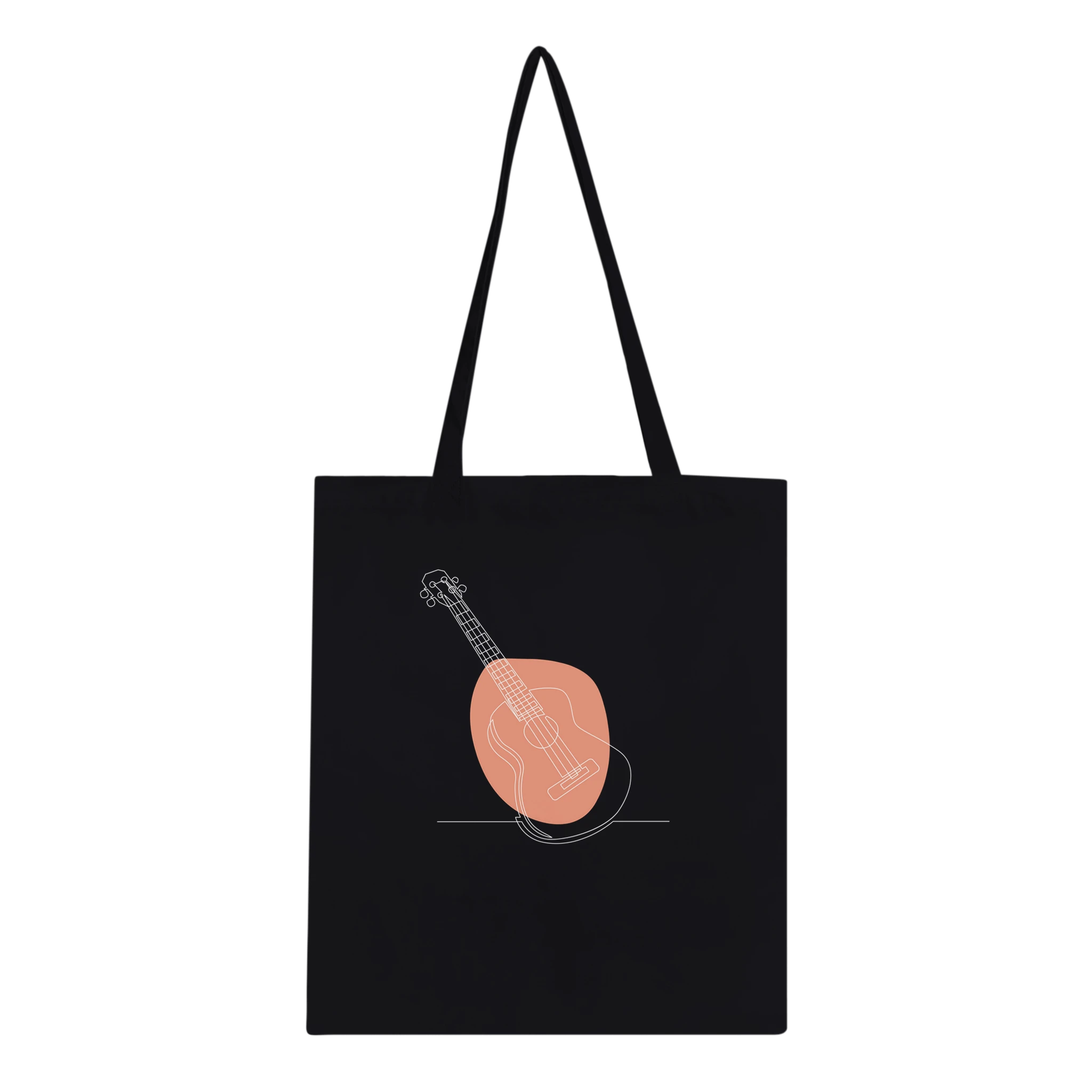 Tote Bag · Acoustic Guitar (Bold) Black - BM ink.